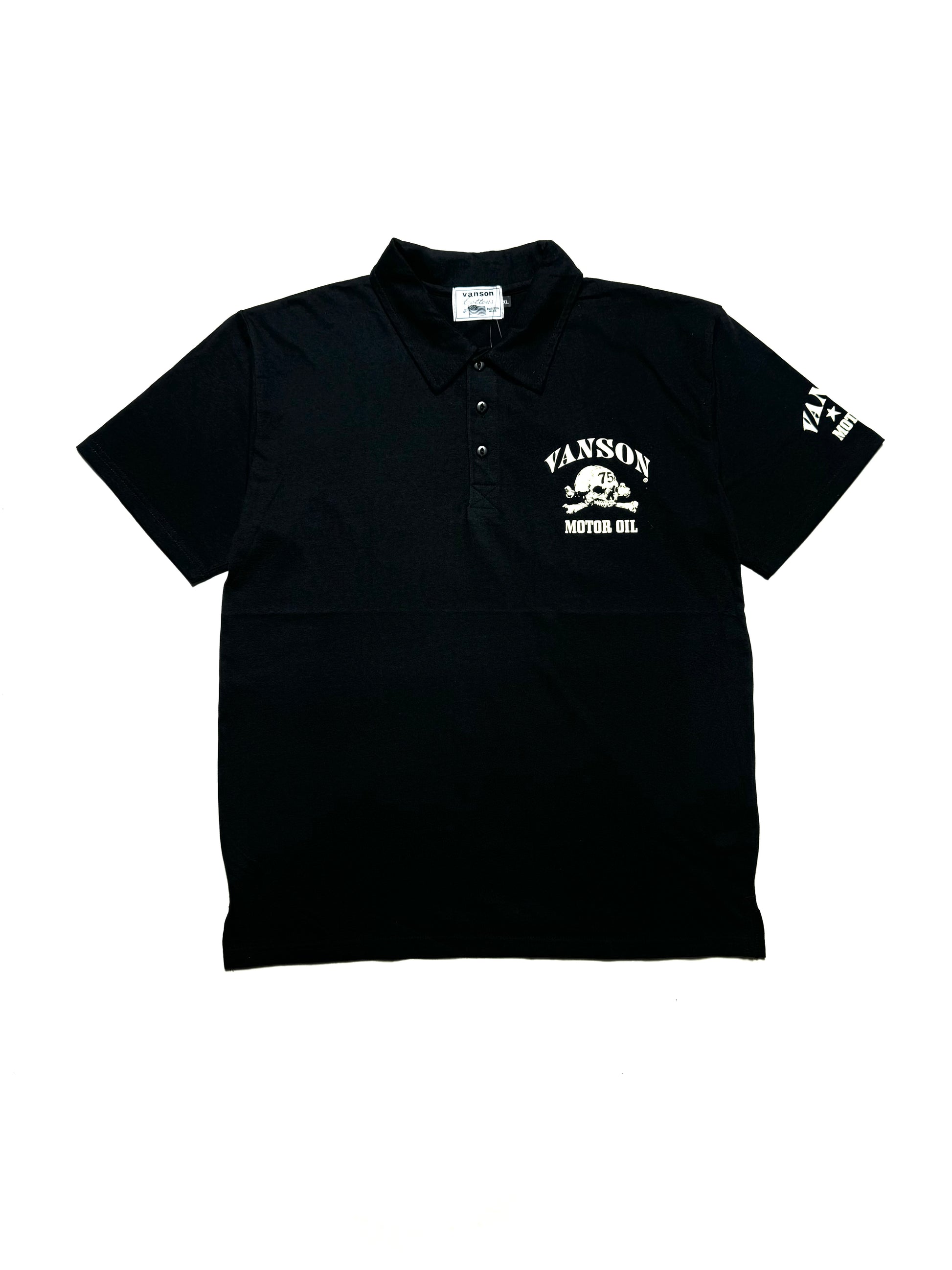Vanson Skull Black Shirt