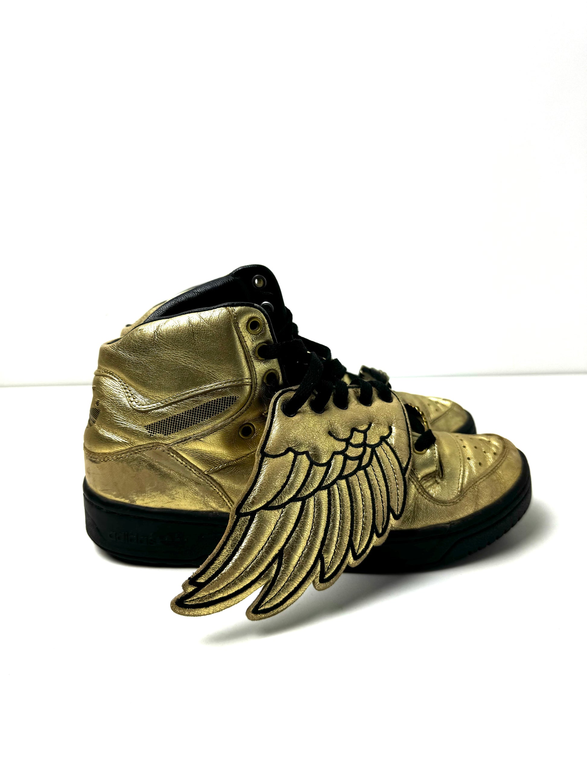 Jeremy Scott x Adidas Gold  Wing Shoe