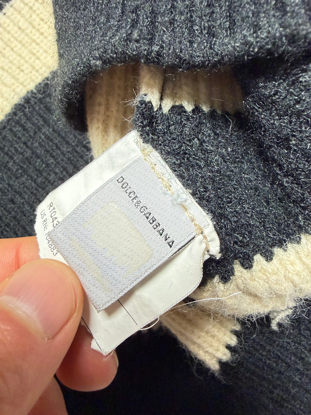 D&G Denim Sleeve Knitwear