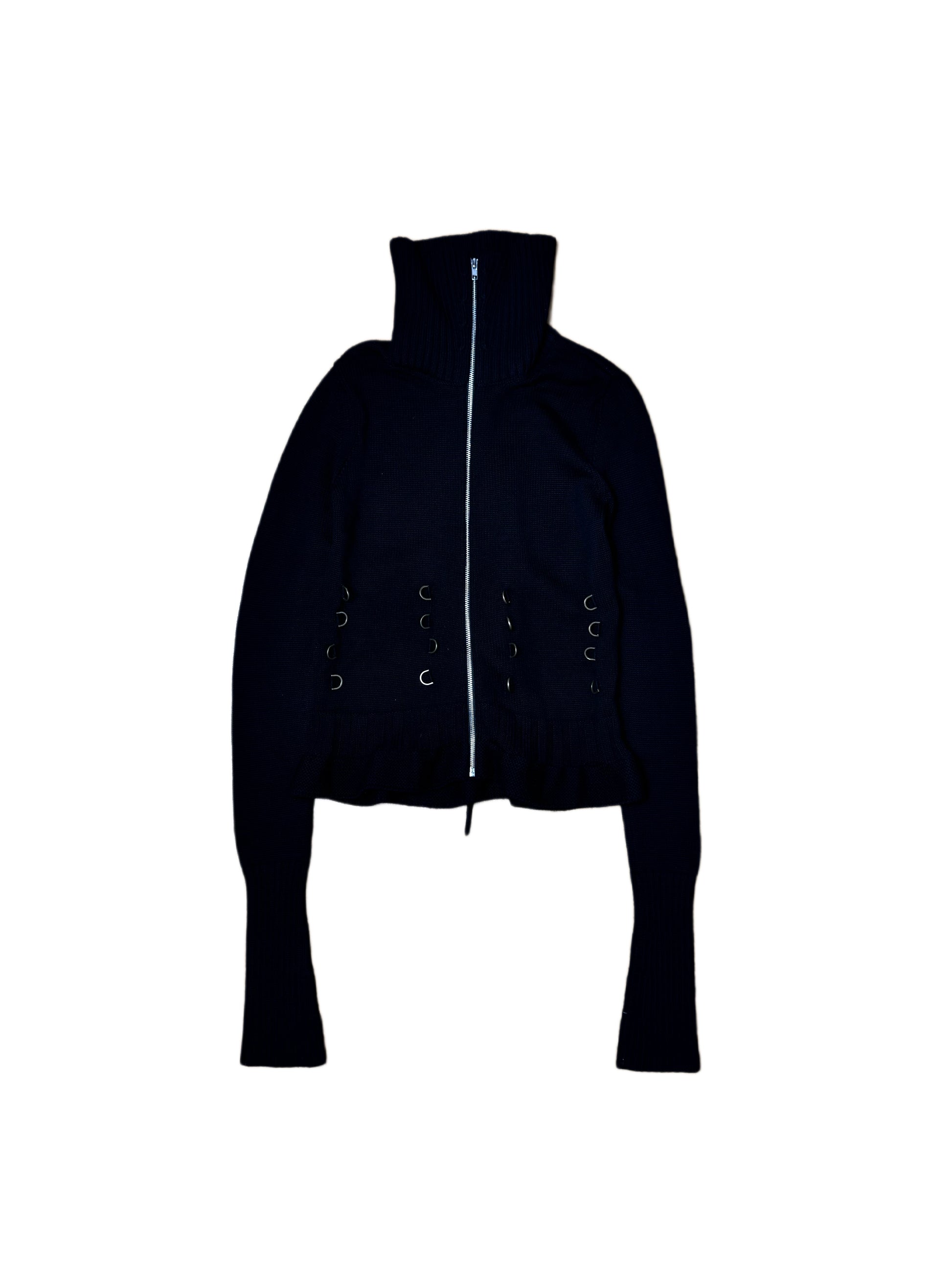 Alexander McQueen Knitted Long Sleeve Corset Jacket