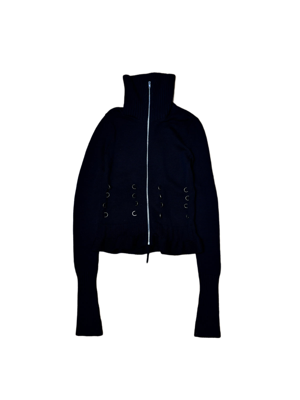 Alexander McQueen Knitted Long Sleeve Corset Jacket