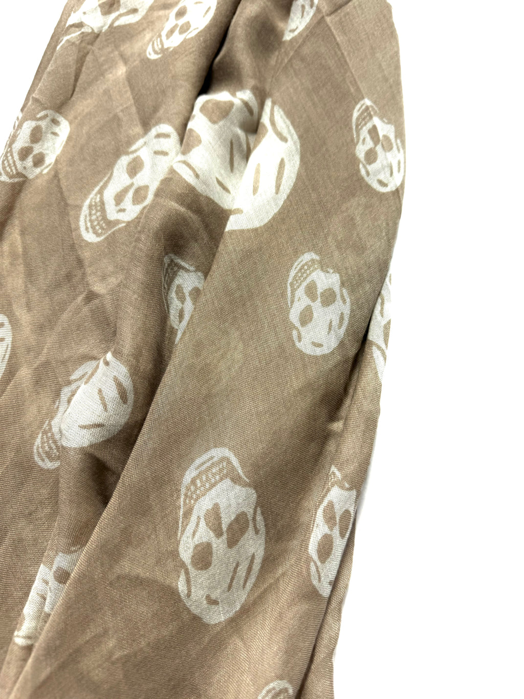 Alexander McQueen Brown  Skull Scarf (2012)