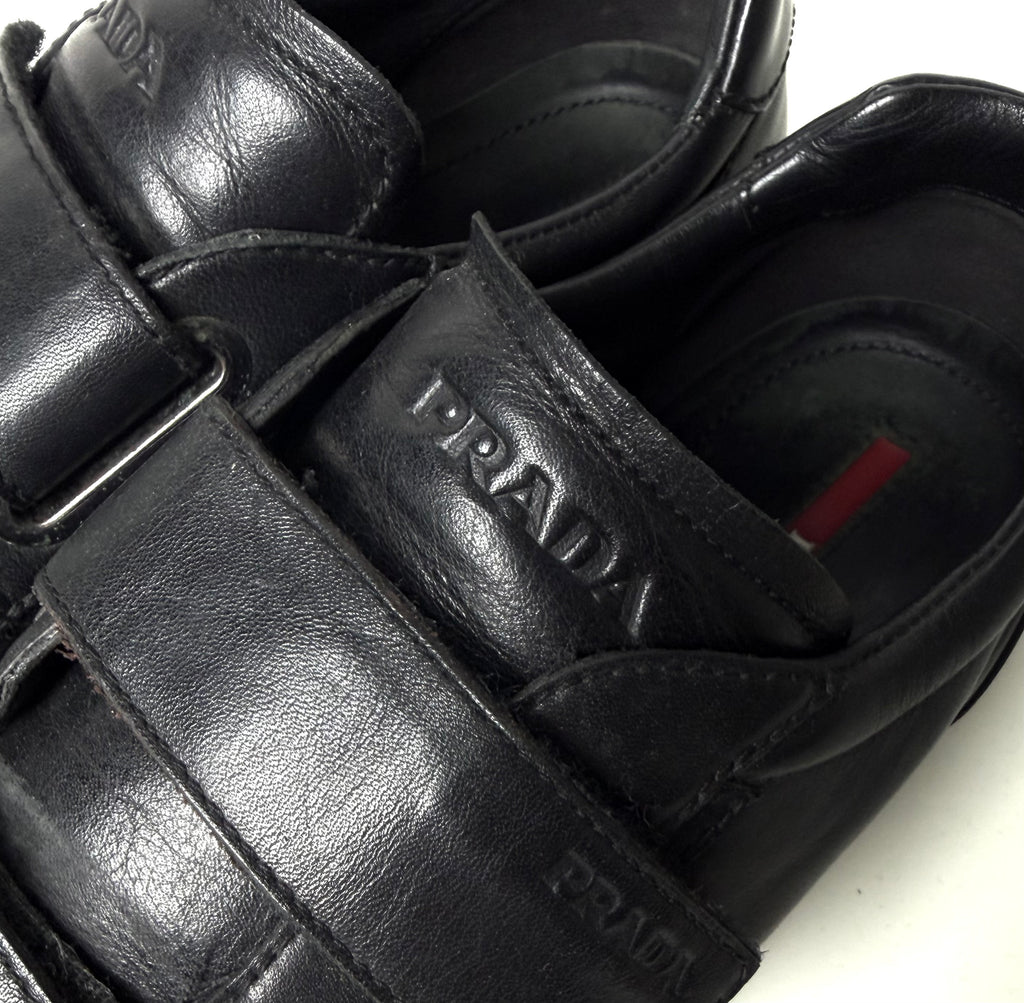 Prada Double Strap Leather Shoe