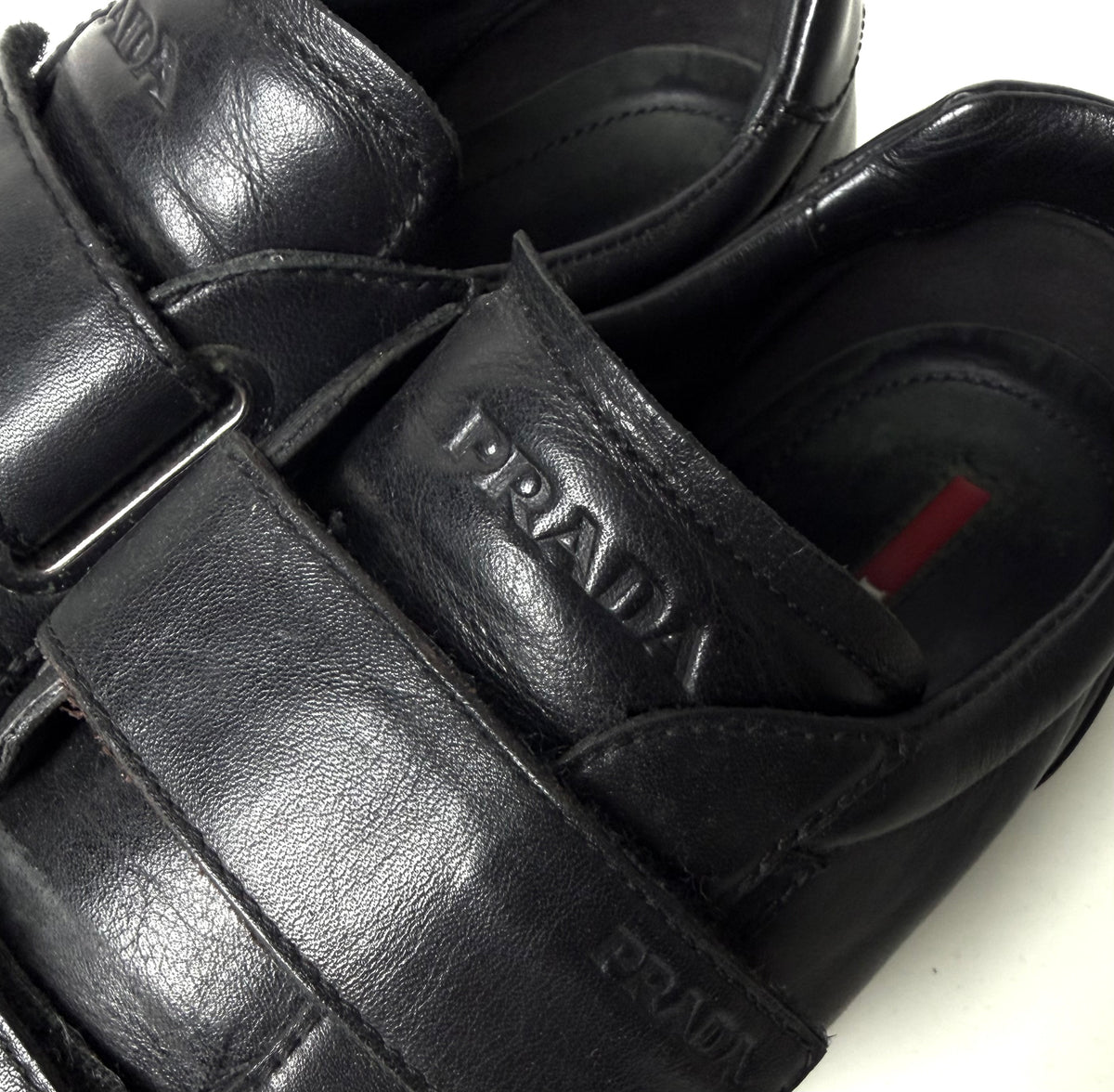 Prada Double Strap Leather Shoe
