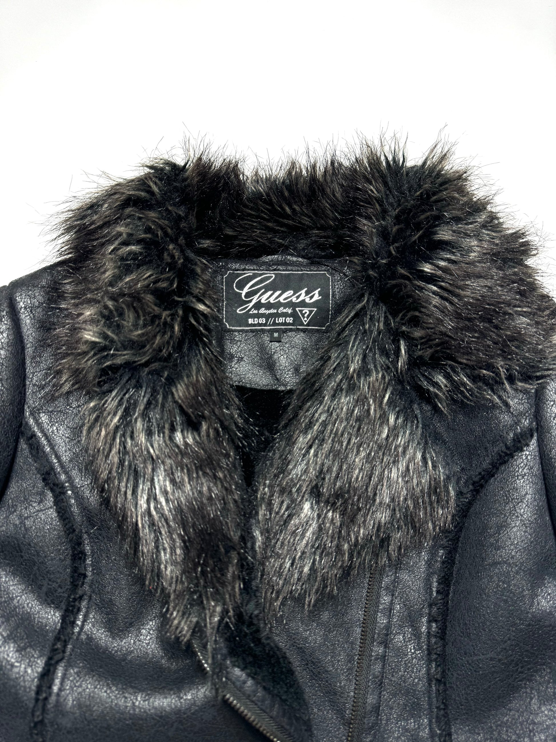 Guess USA Fur Coat Jacket 2000s