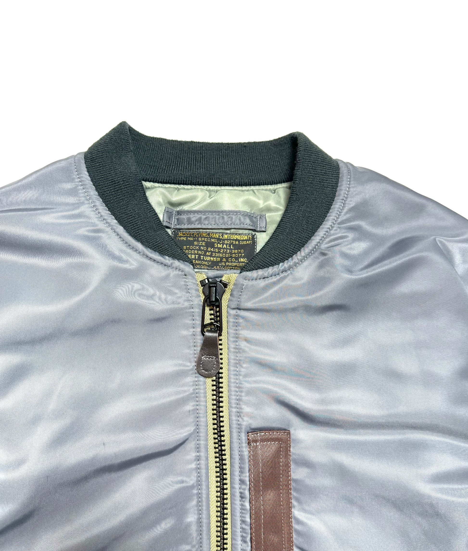 Toy MCcoy Gunmetal US Airforce Bomber MA-1 Jacket