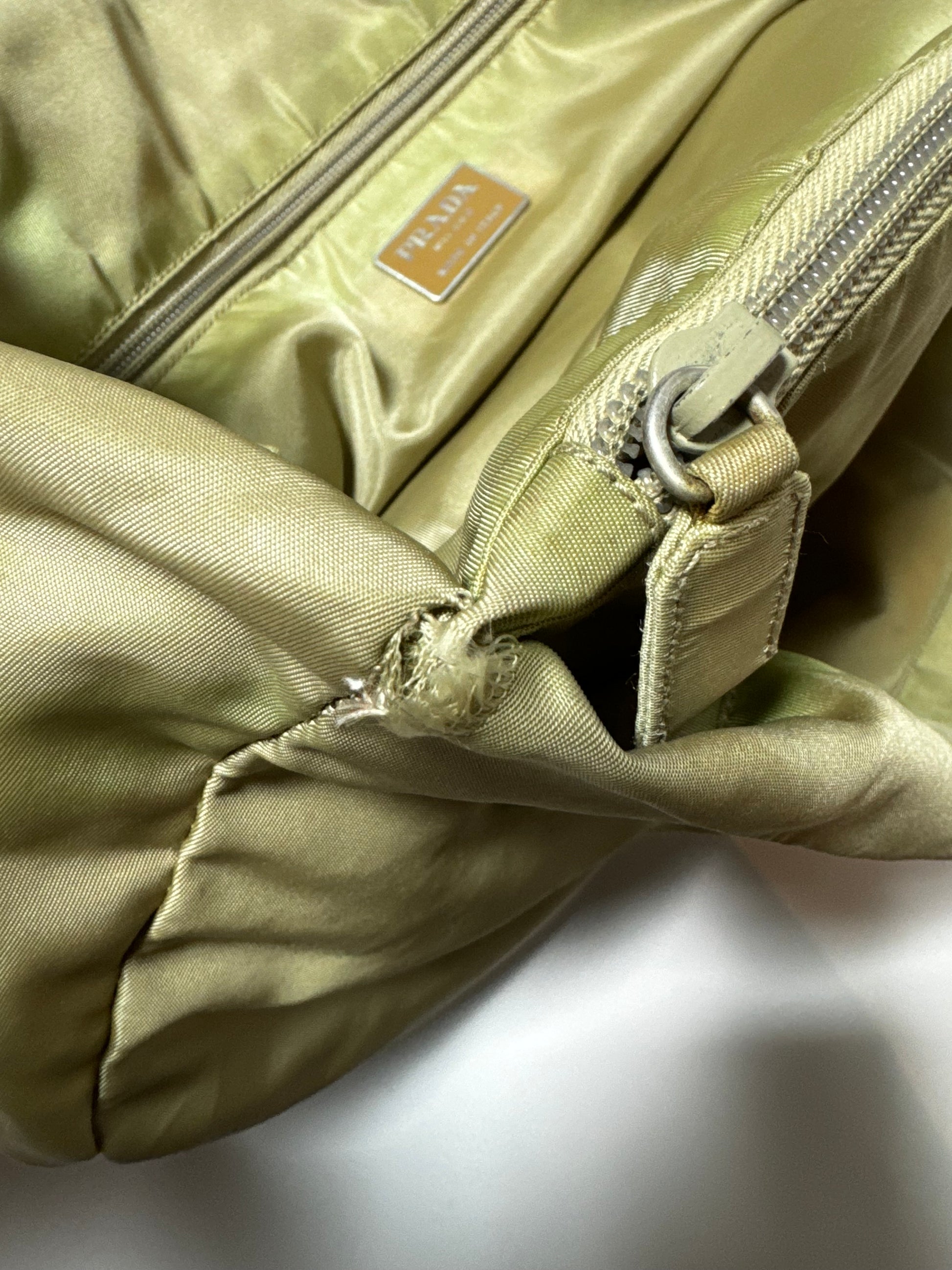 PRADA Vintage Olive Tote Bag