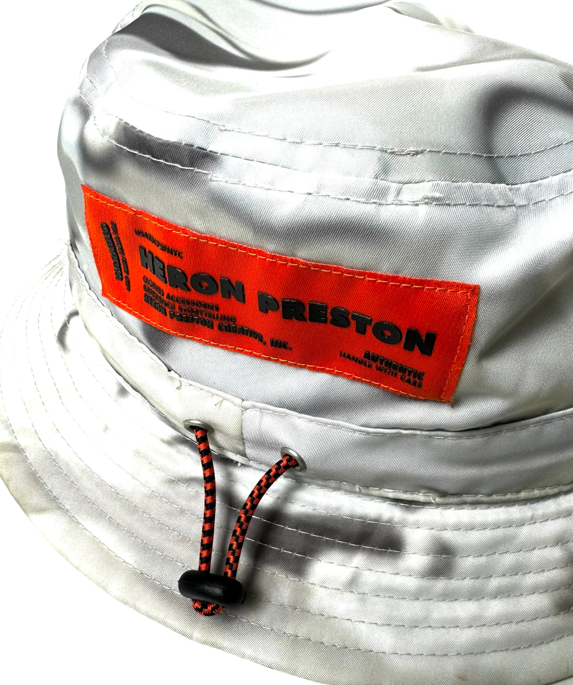 Heron Preston White Camo Bucket Hat