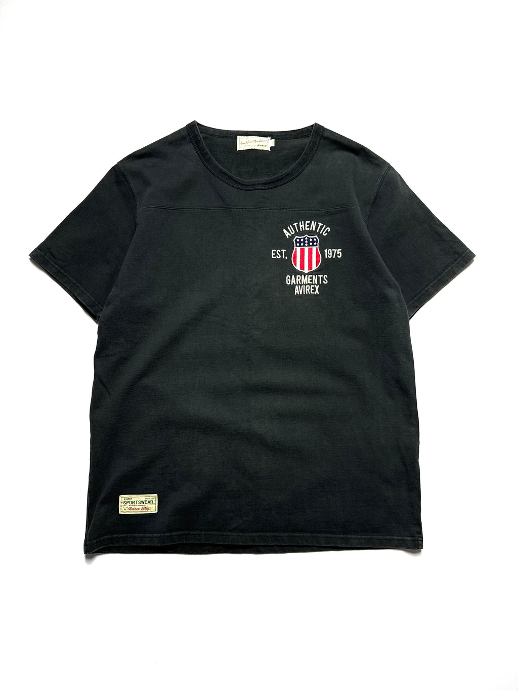Avirex Dark Grey Heavy Cotton Tee