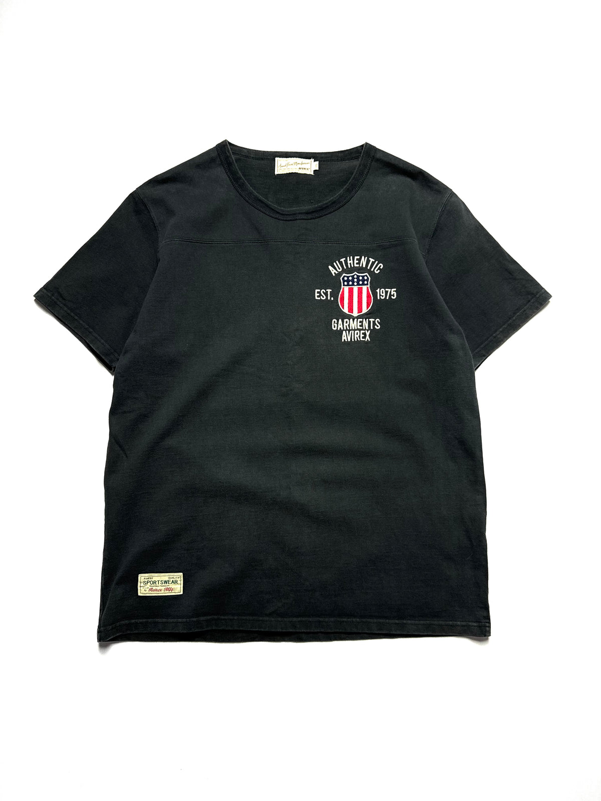 Avirex Dark Grey Heavy Cotton Tee