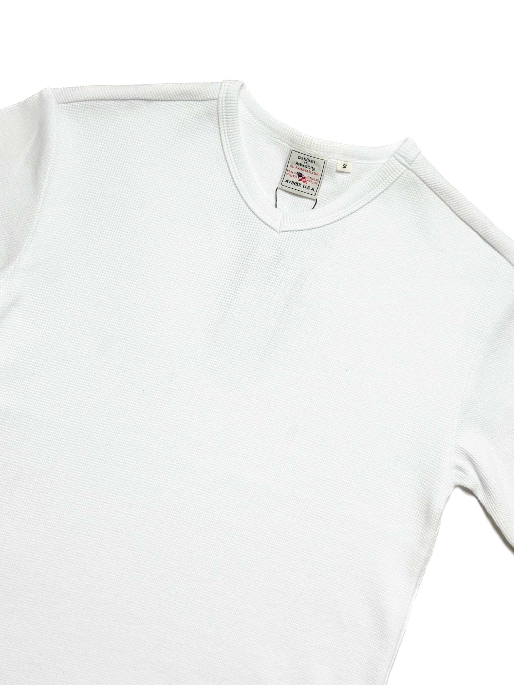 AVIREX V Neck Rib T shirt