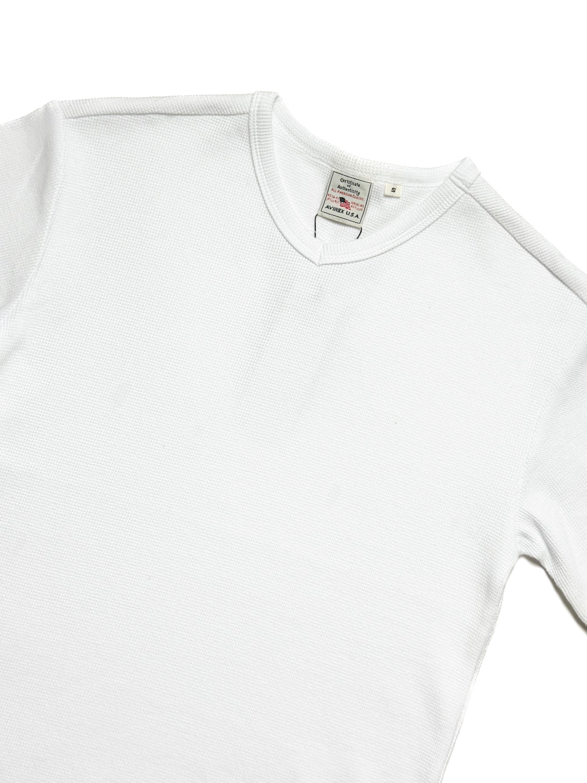 AVIREX V Neck Rib T shirt