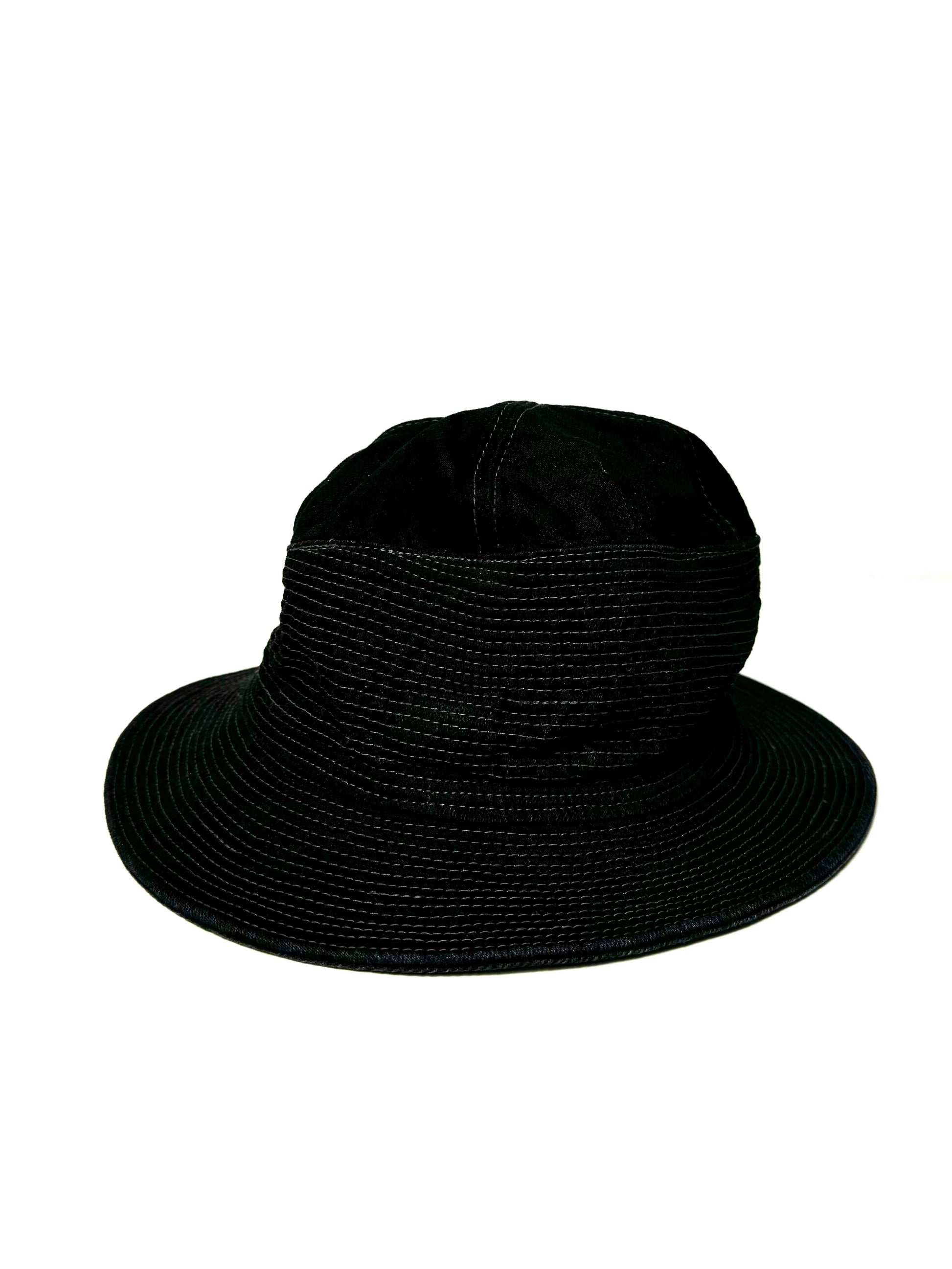 Kapital Black Oldman and Sea Denim Bucket Hat