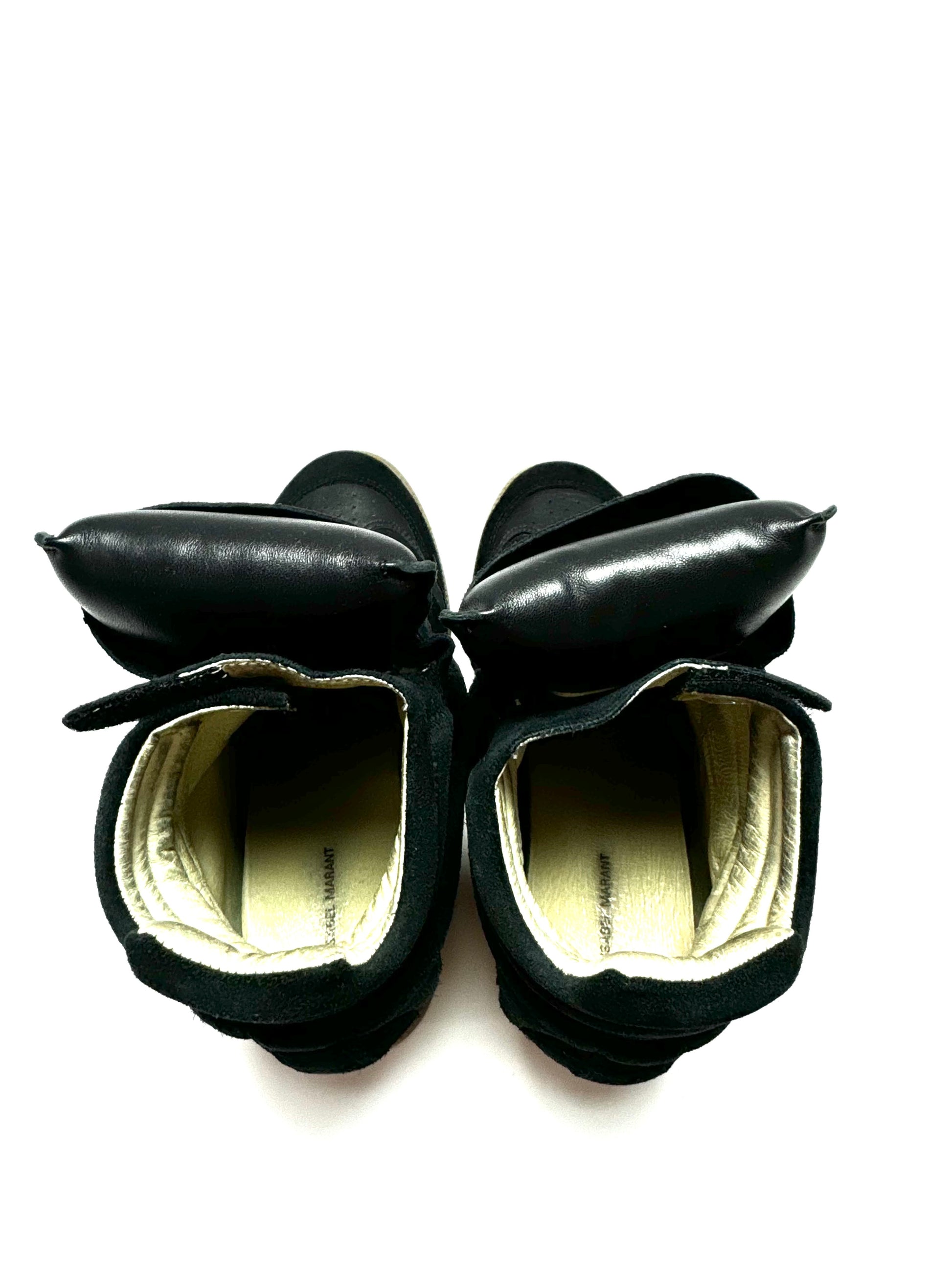 Isabel Marant Bekett Wedge Black Suede Sneaker