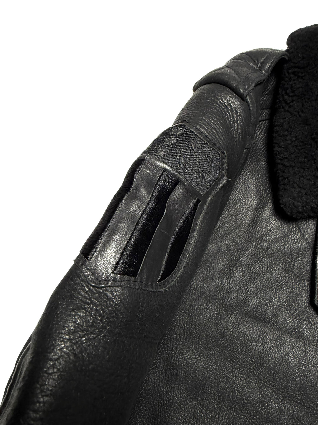 Avirex Type B-6 Patched Black Flight Jacket
