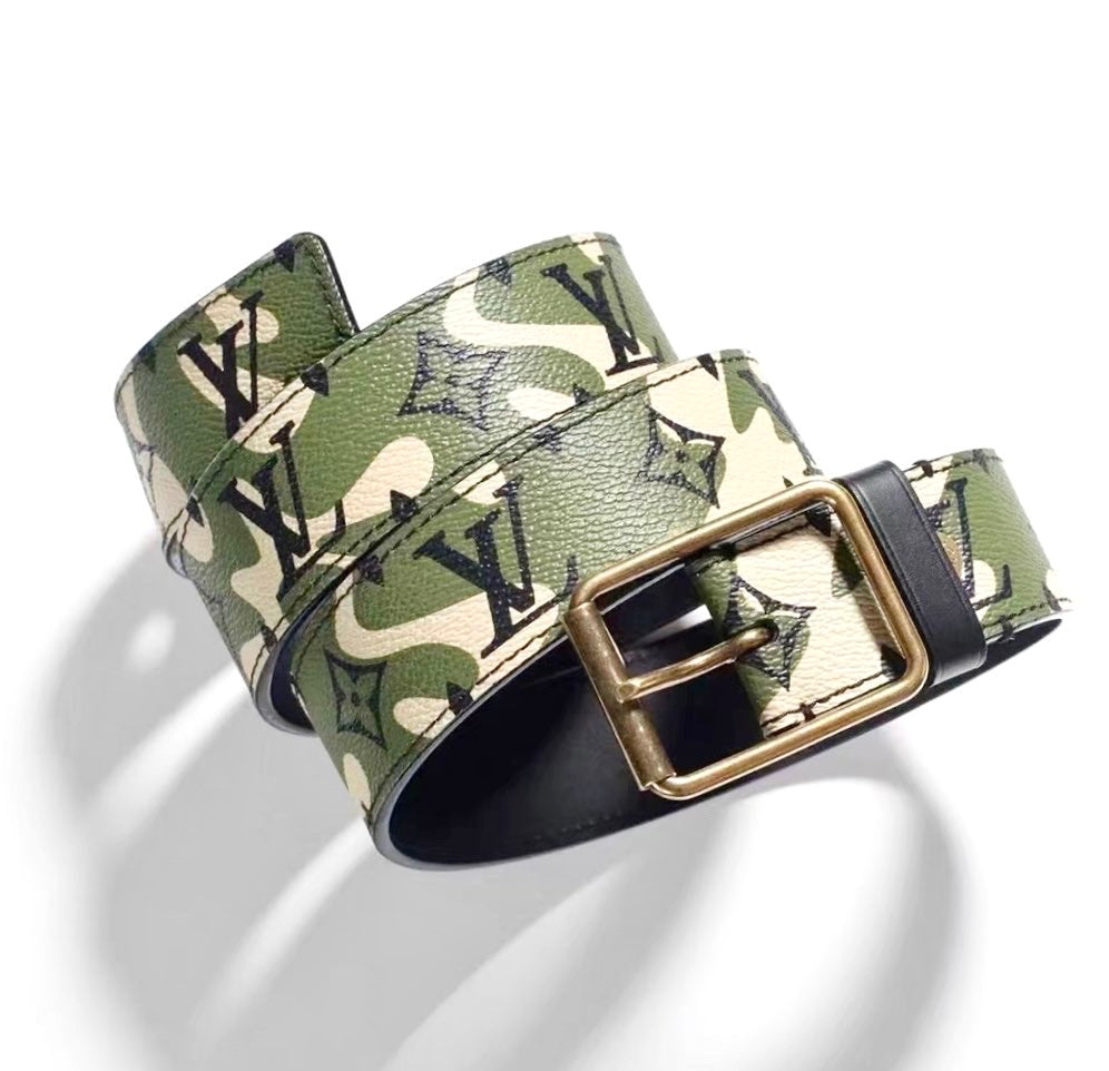 Louis Vuitton x Takashi Marakami Camo Belt(2007)