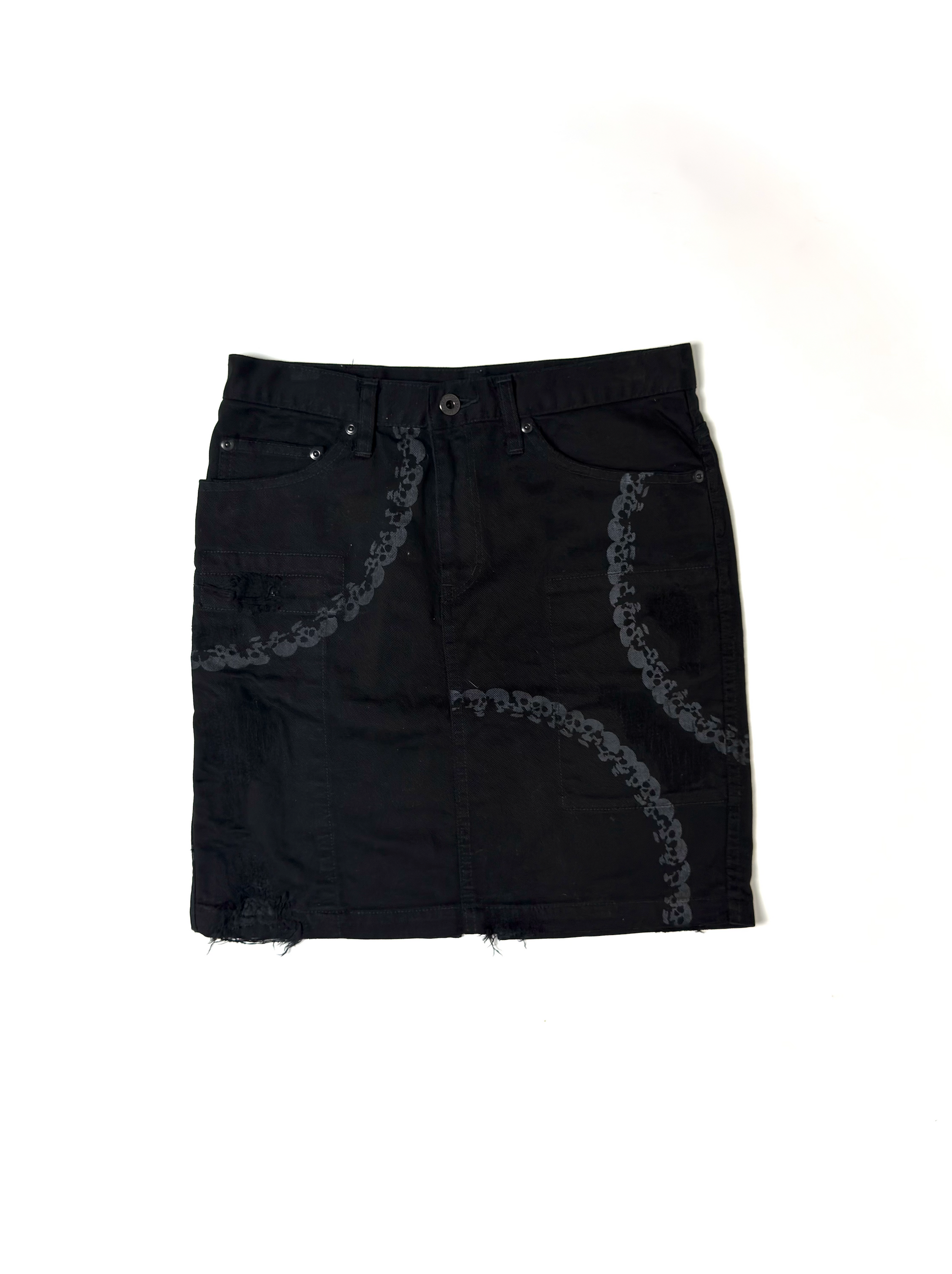 Hysteric Glamour  Black Skull Skirt