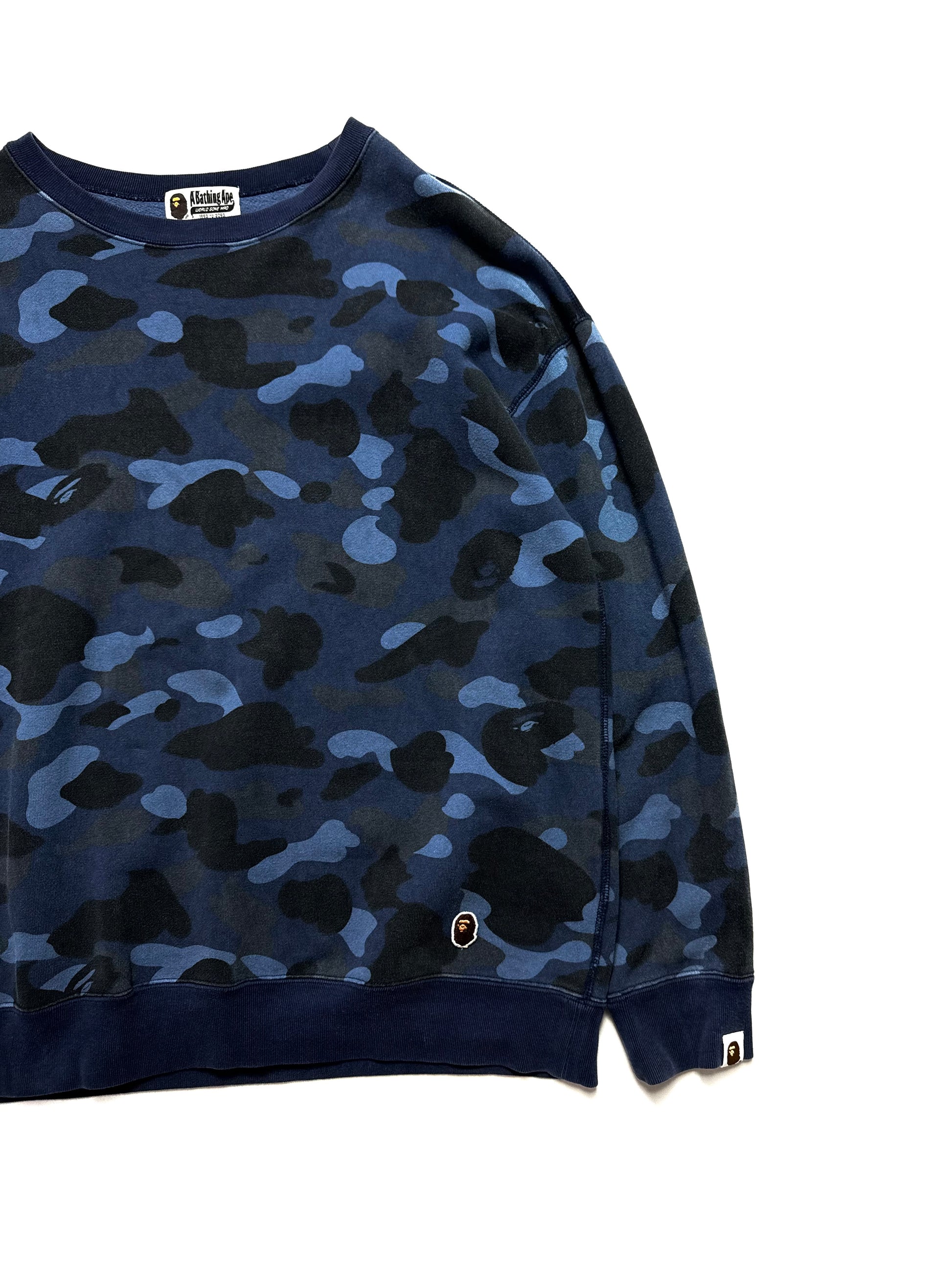 BAPE OG Blue Camo Crewneck