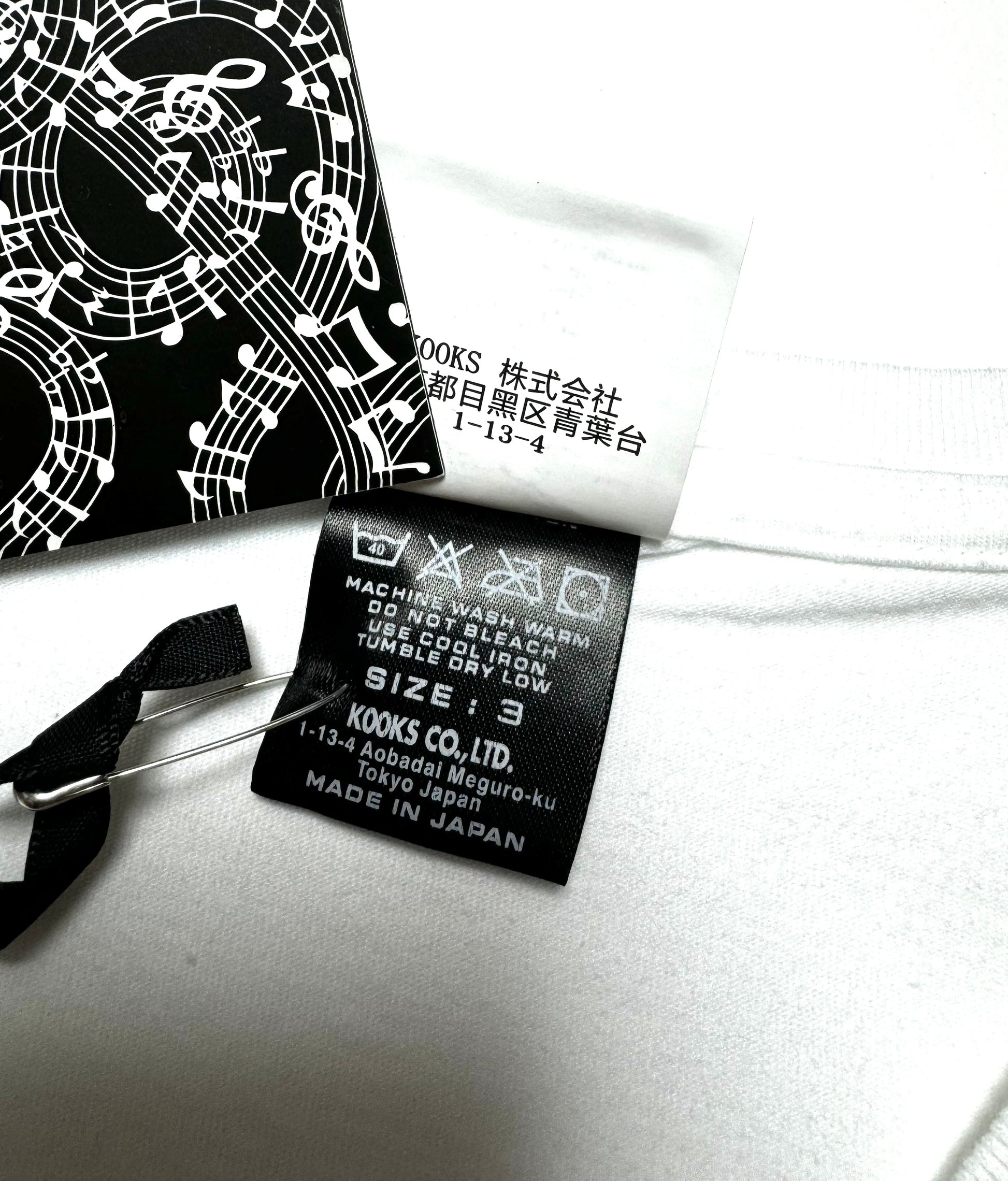 Number Nine Spellout White Tee