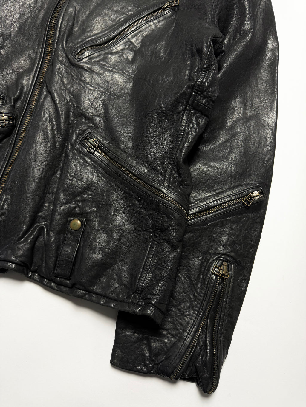 Avirex Lambskin Leather Motorcycle Rider Jacket