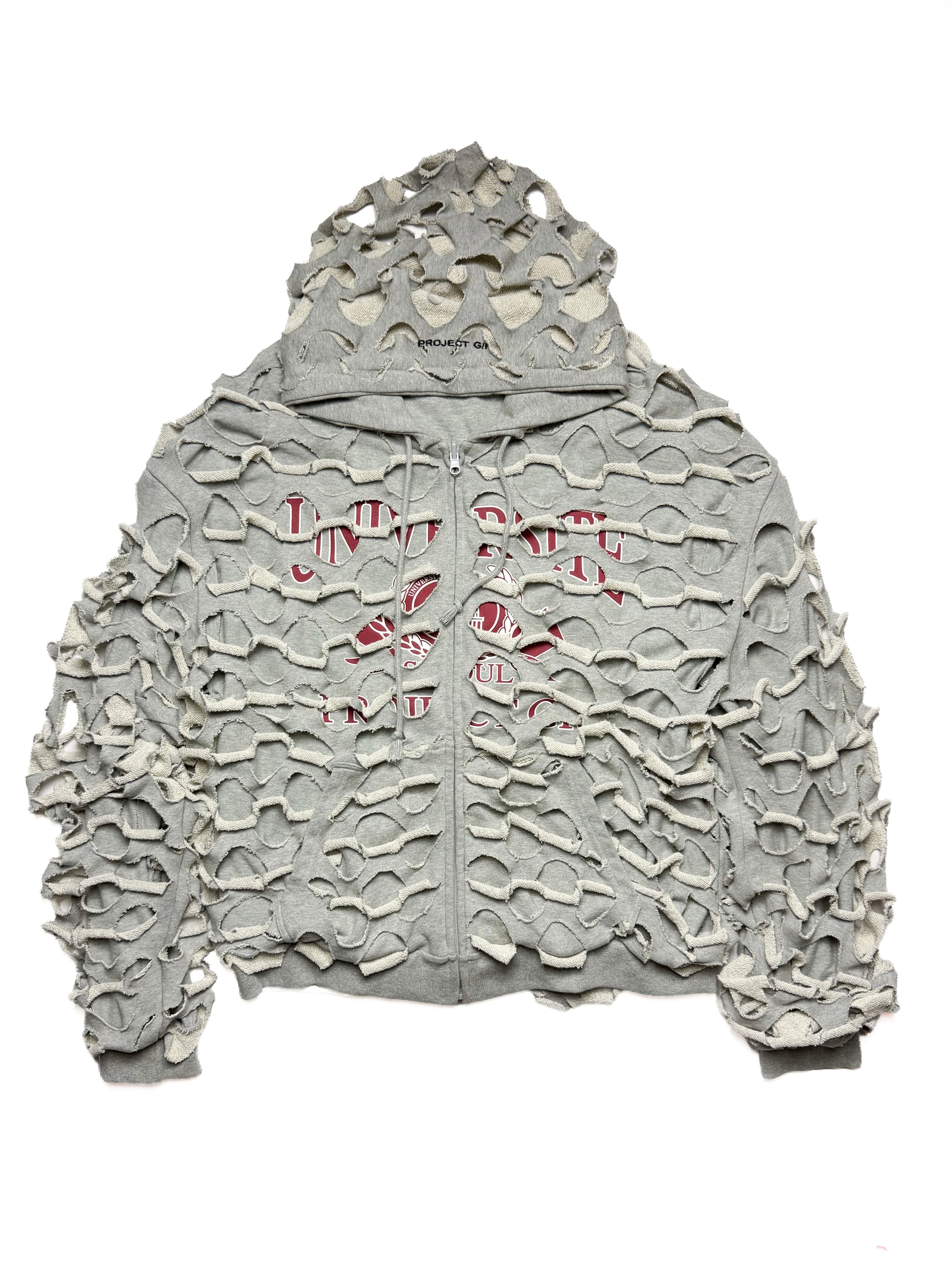 PROJECT GR laser Cut Reversible Zip Up