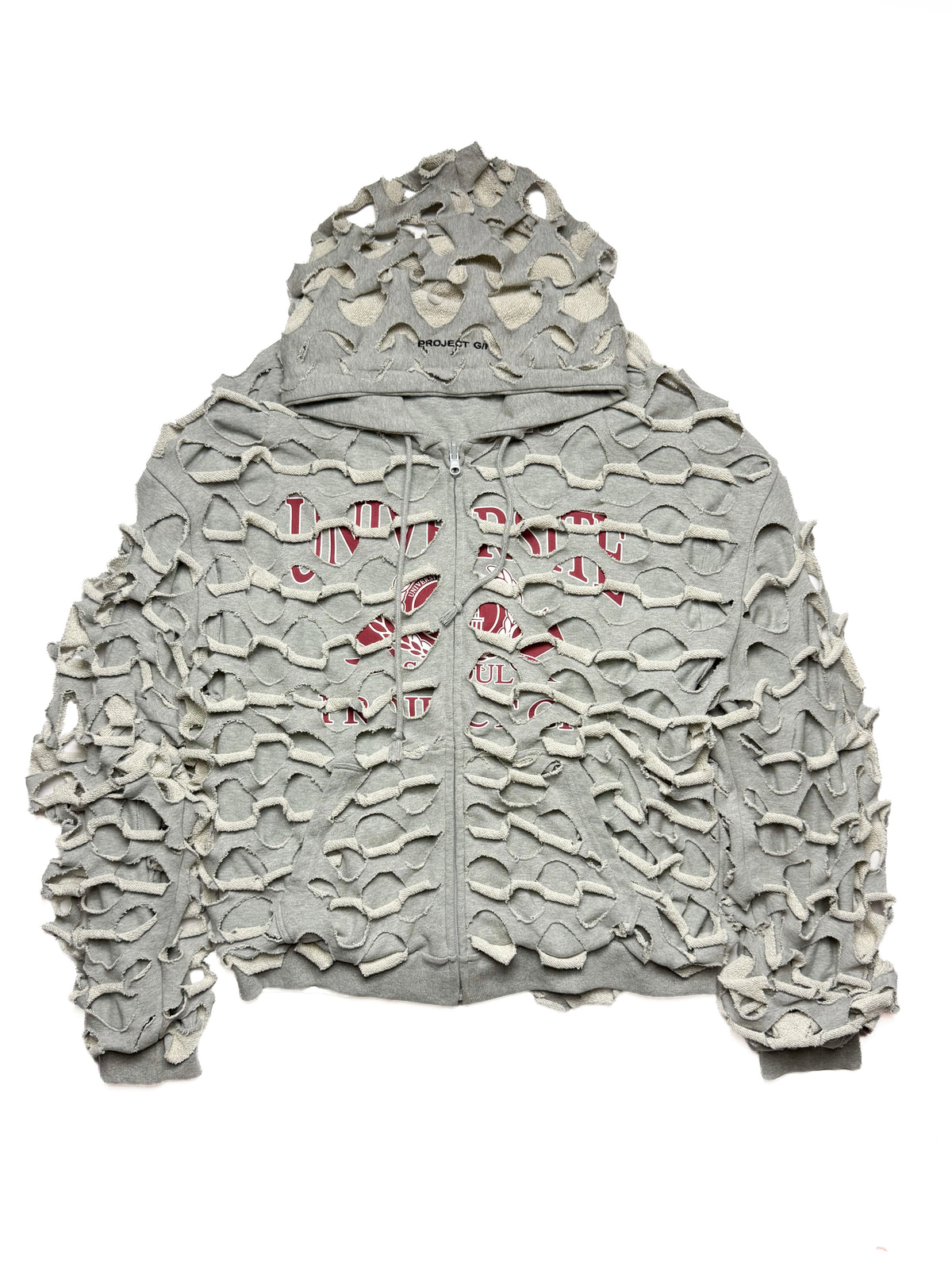 PROJECT GR laser Cut Reversible Zip Up