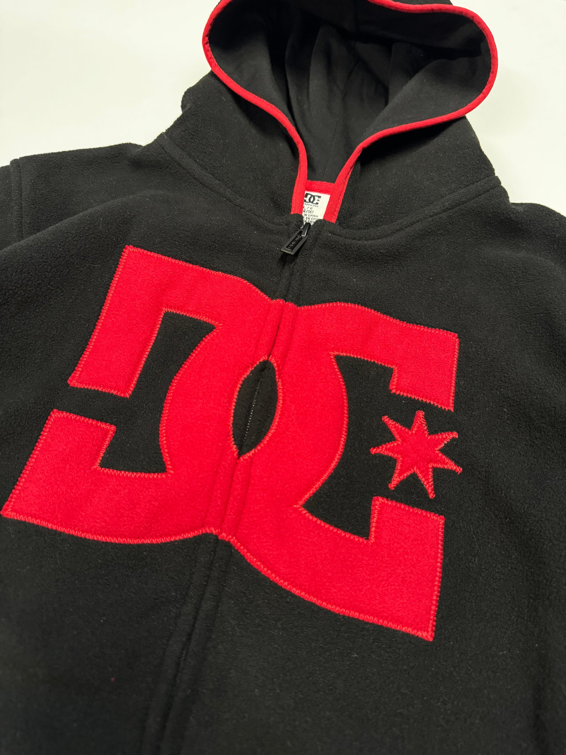 DC Black Red Zip Hoodie