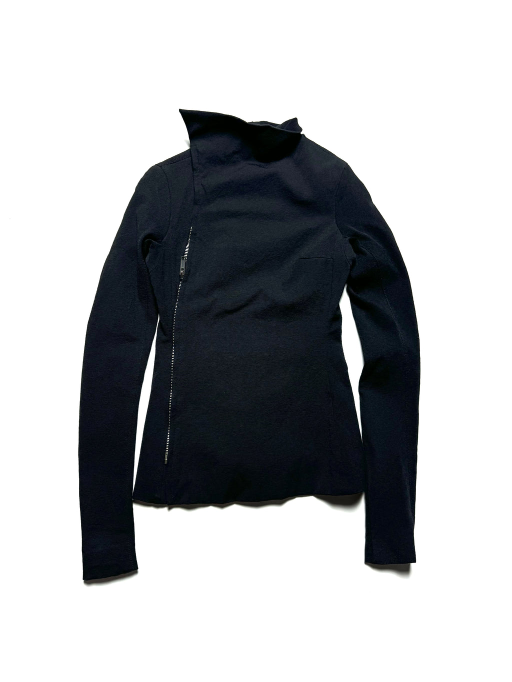 Rick Owens Asymmetrical Zip  DRKSHDW High Collar Jacket
