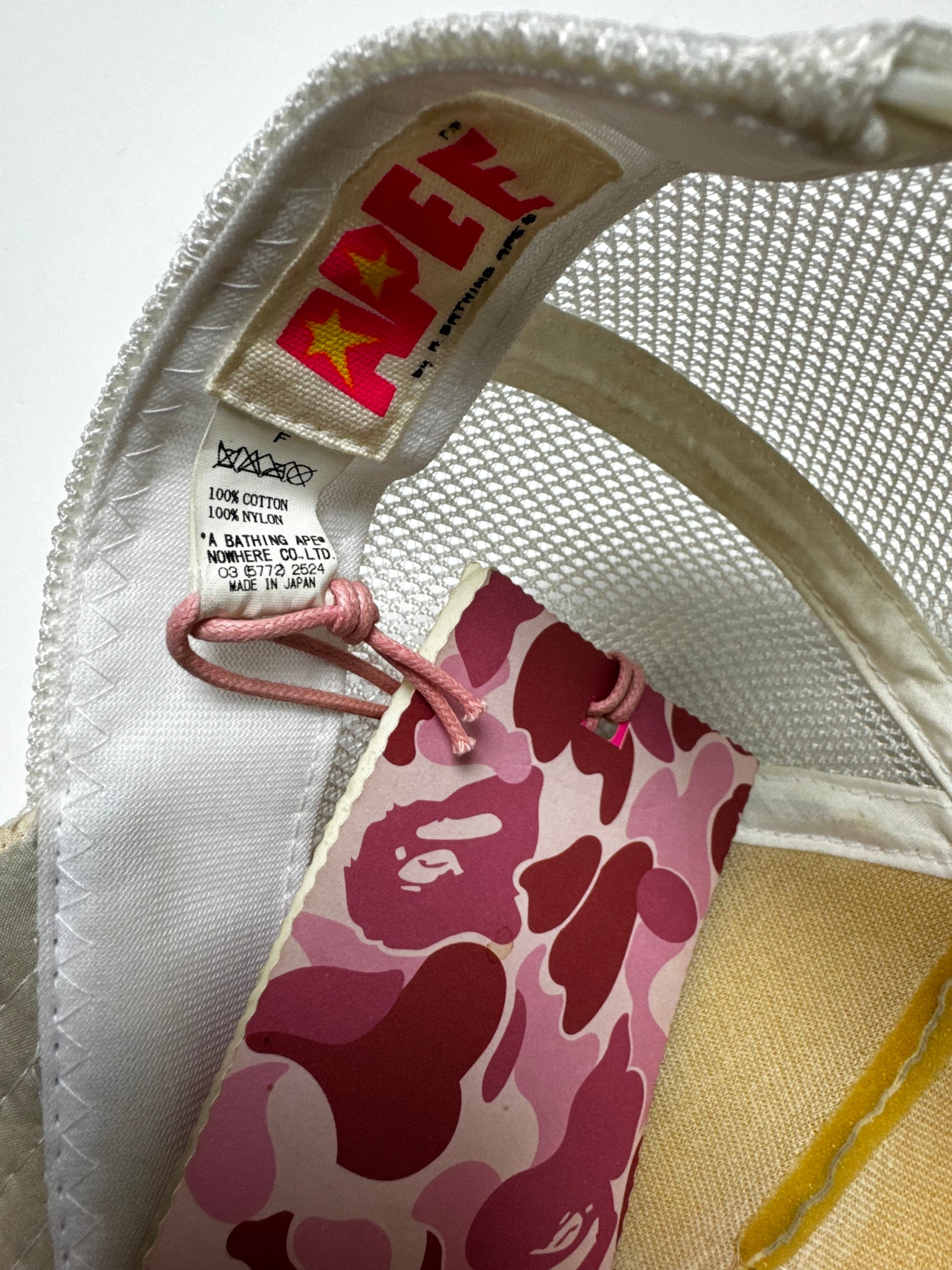 BAPE OG Grey Camo Trucker Hat