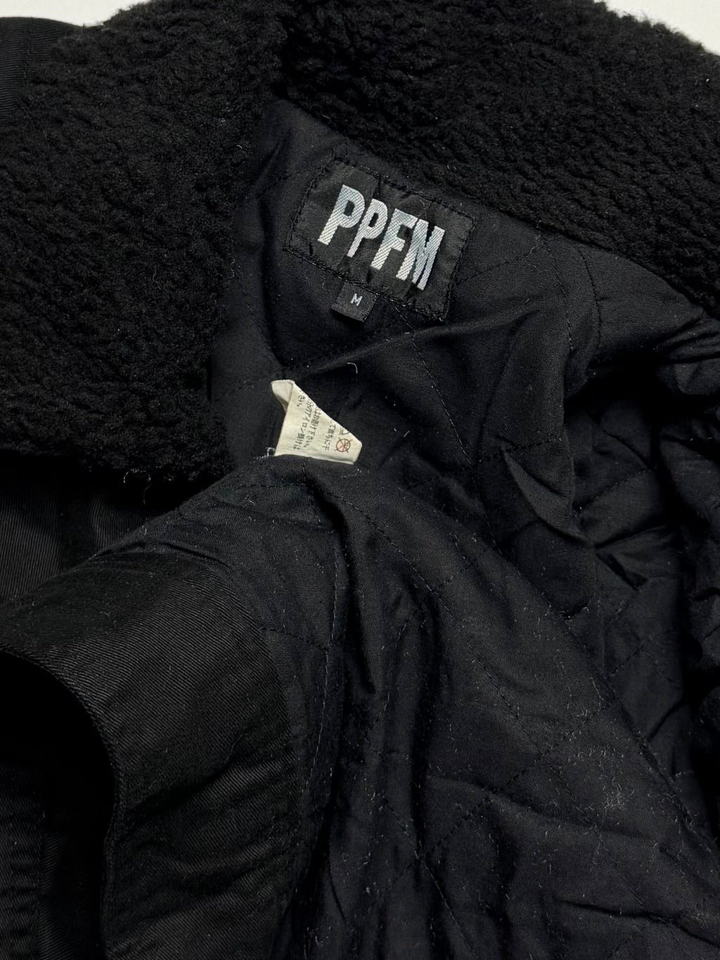 PPFM Wool Collar Black Jacket