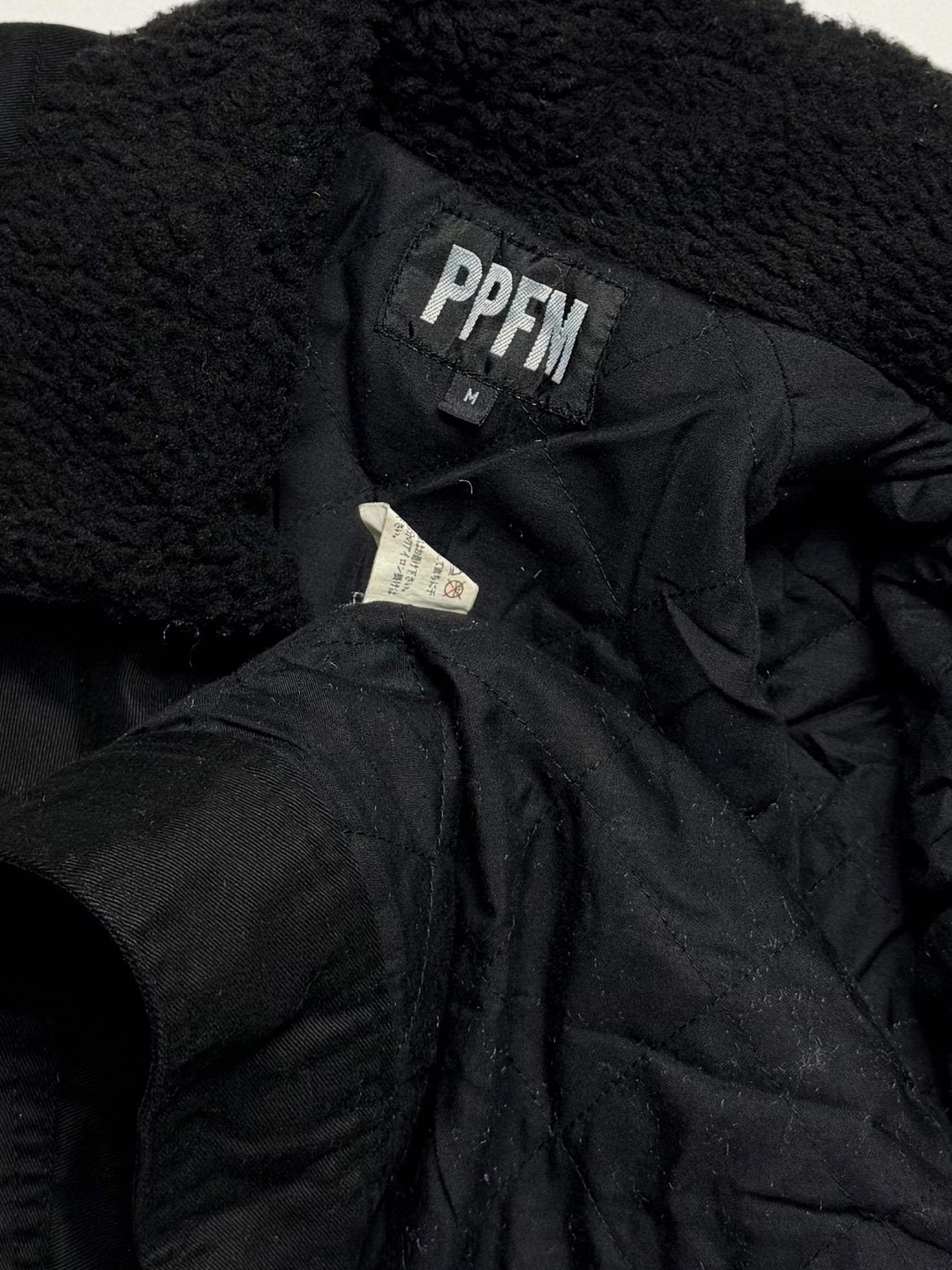 PPFM Wool Collar Black Jacket