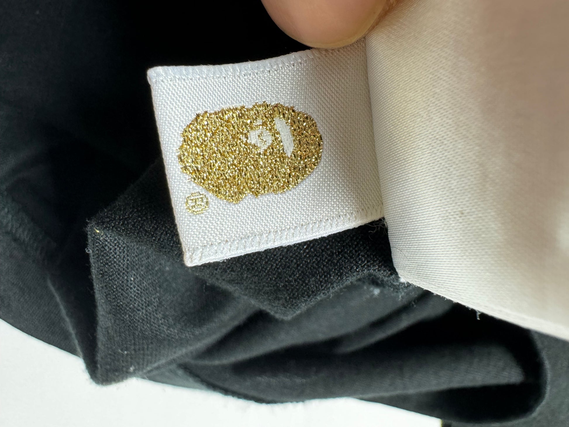 BAPE Black Gold Line OG Gothic Font College Tee 2009