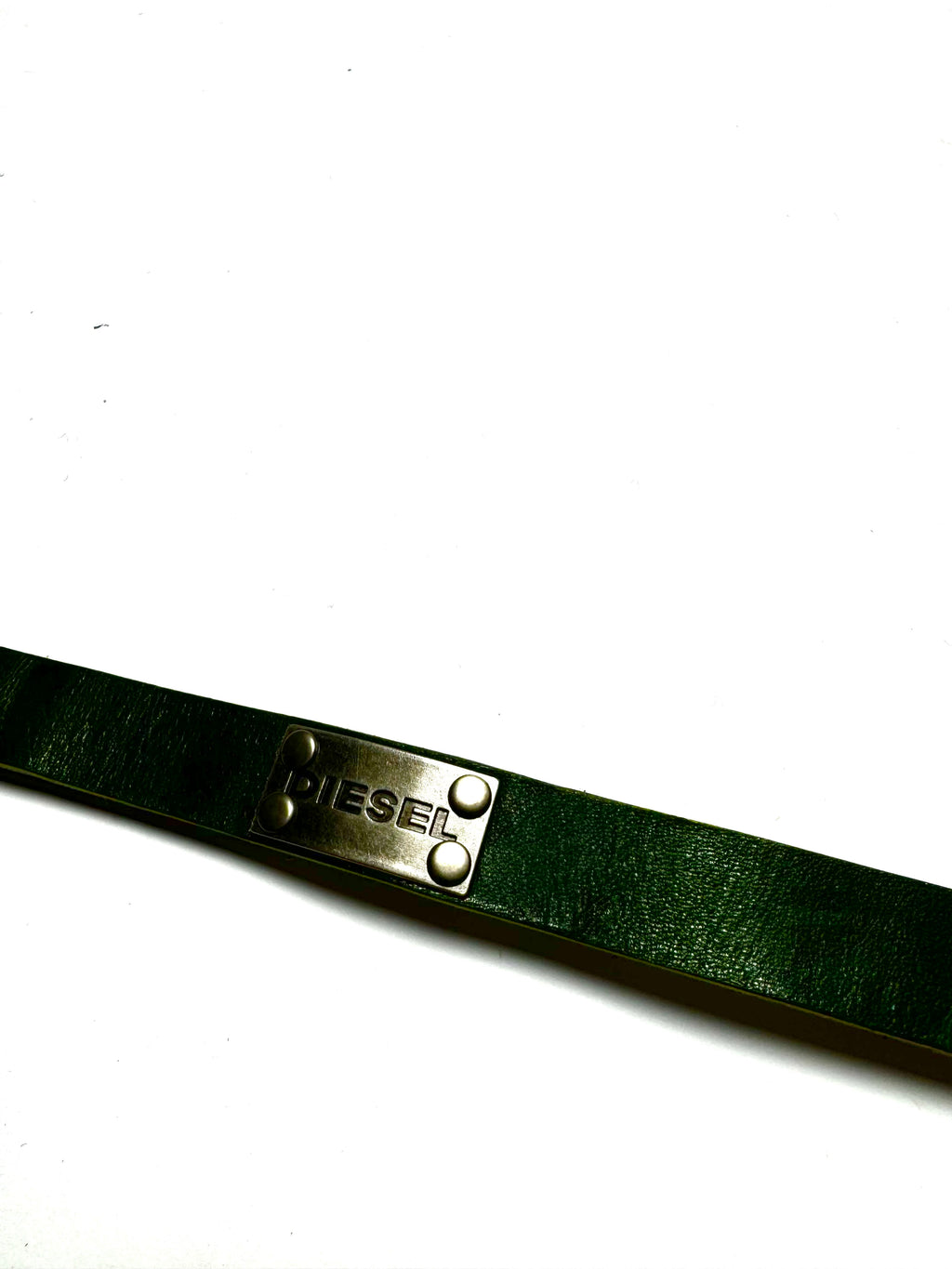 Diesel Green Leather Bracelet
