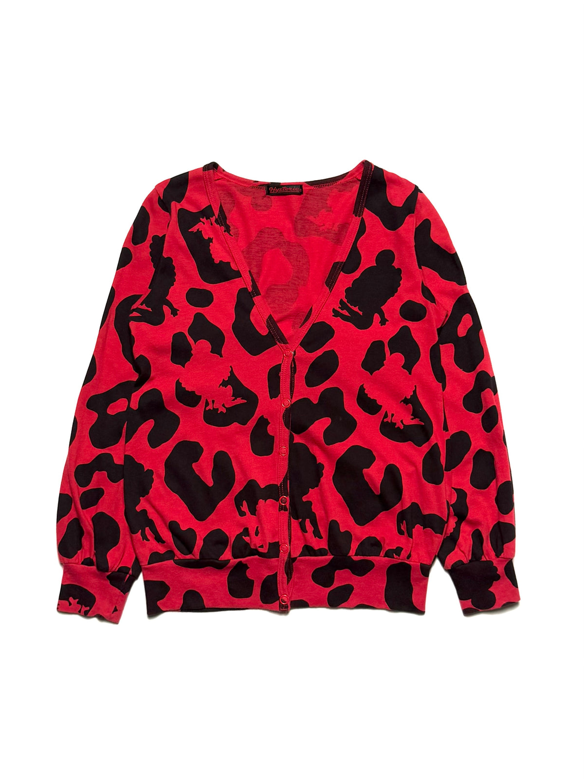 Hysteric Glamour Red Leopard Cardigan