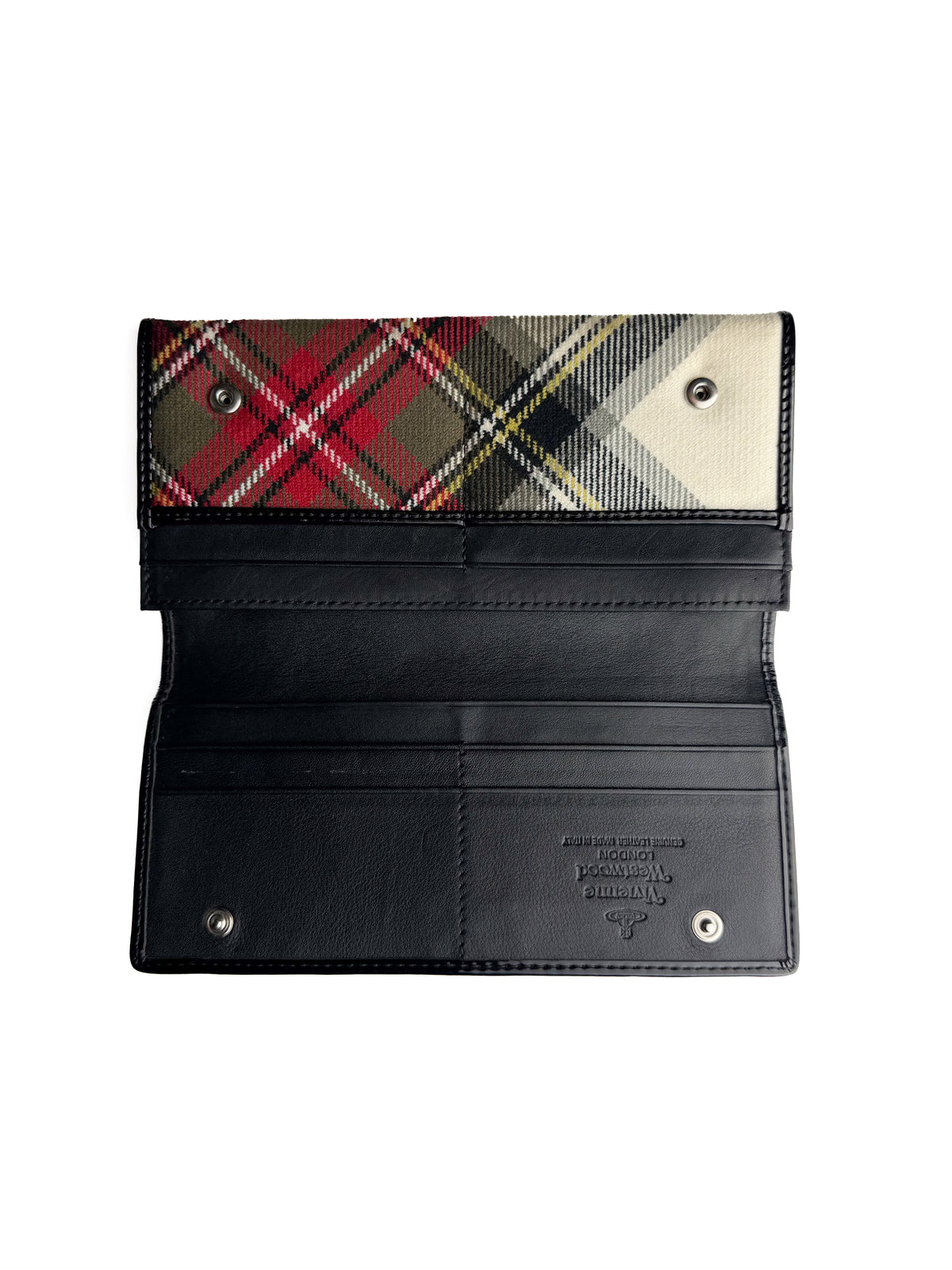 VIVIENNE WESTWOOD Leather Plaid Wallet