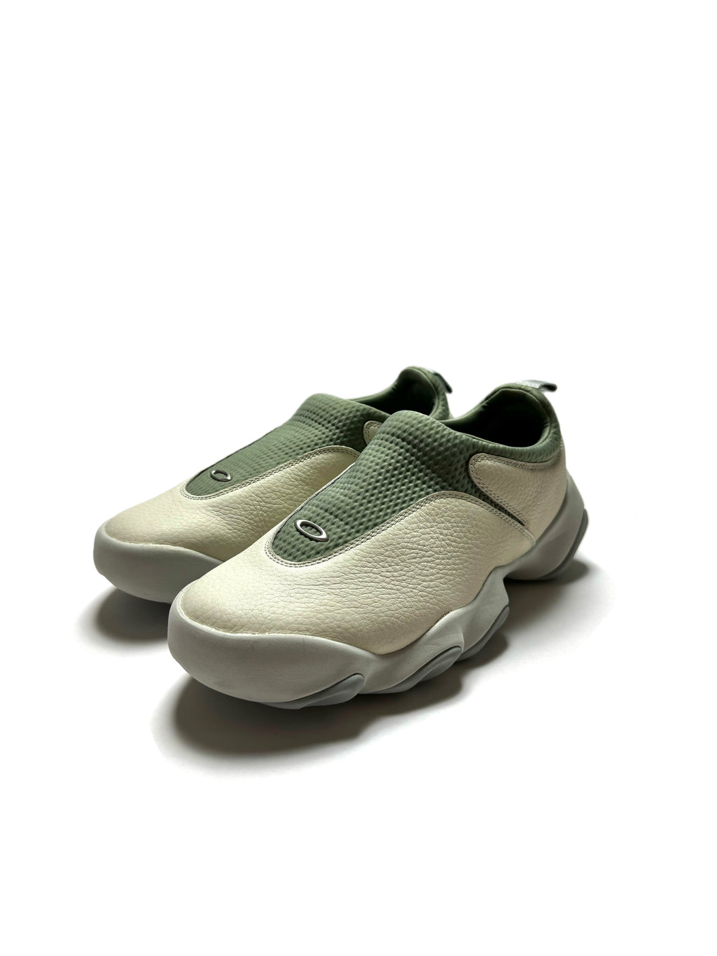 Oakley Factory Team Leather White Cream Lily Pad Suede Sneaker