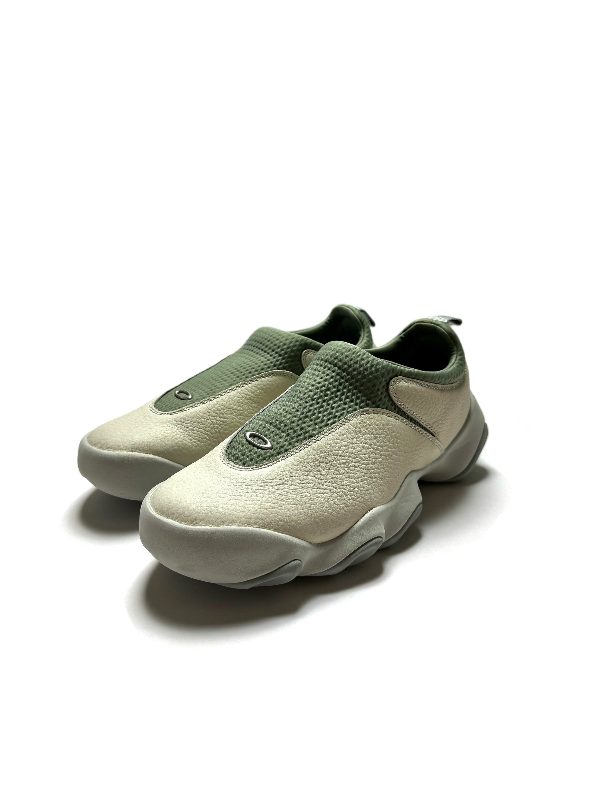 Oakley Factory Team Leather White Cream Lily Pad Suede Sneaker