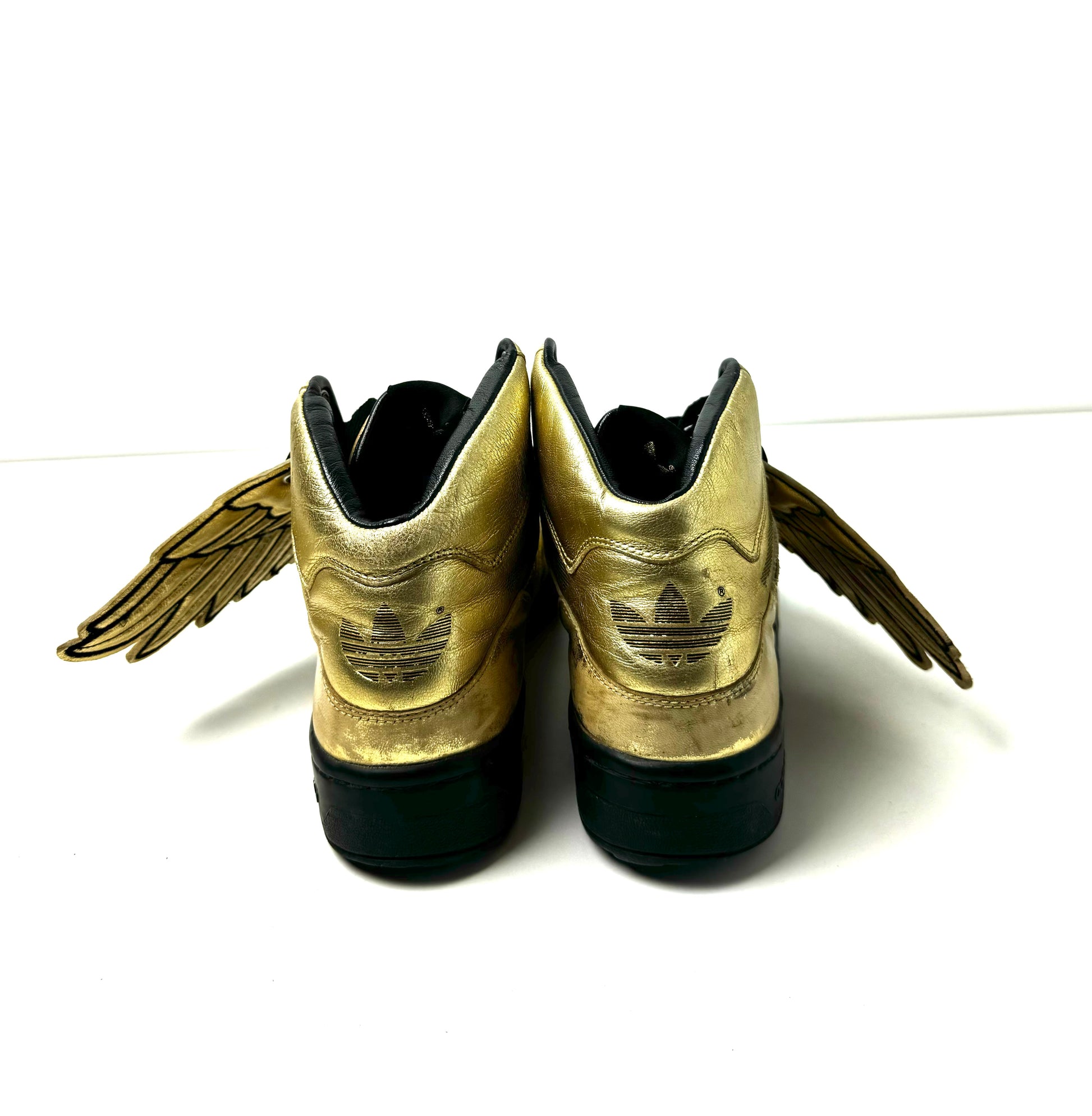 Jeremy Scott x Adidas Gold  Wing Shoe