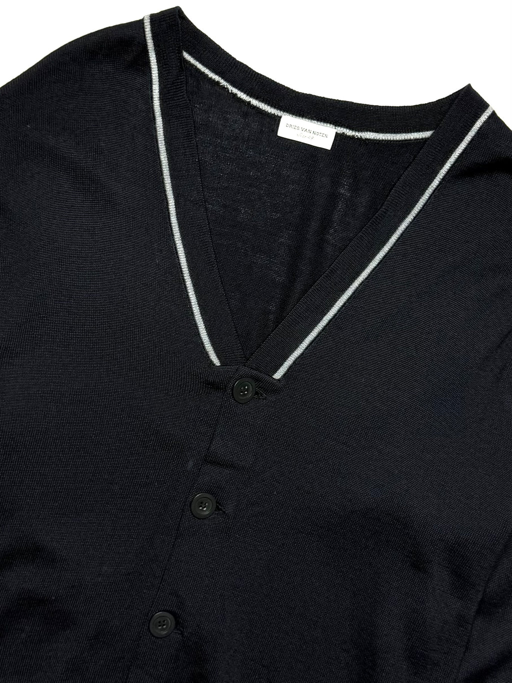 DRIES VAN NOTEN Navy Cardigan