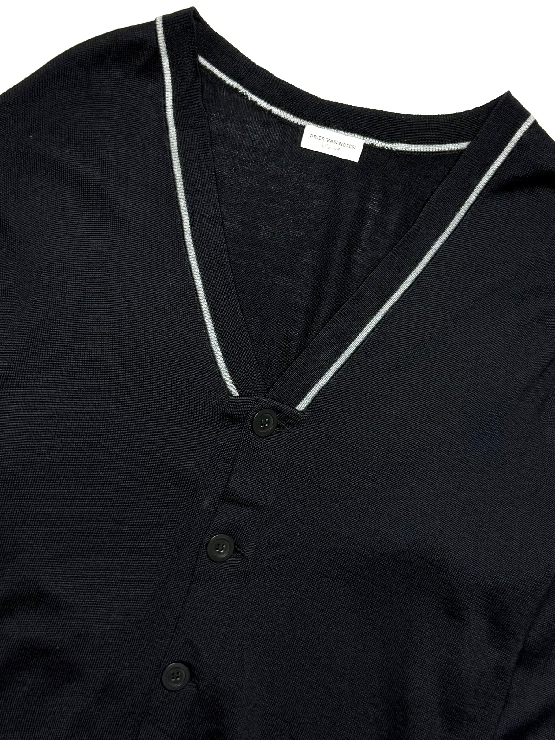 DRIES VAN NOTEN Navy Cardigan