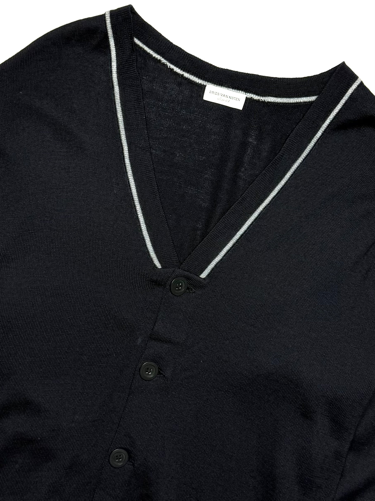 DRIES VAN NOTEN Navy Cardigan