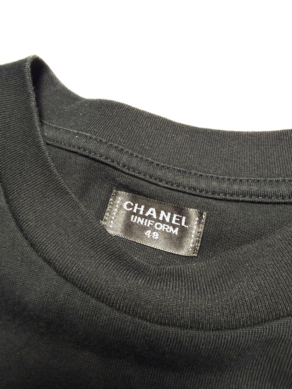 Chanel Uniform Black Tee 23S