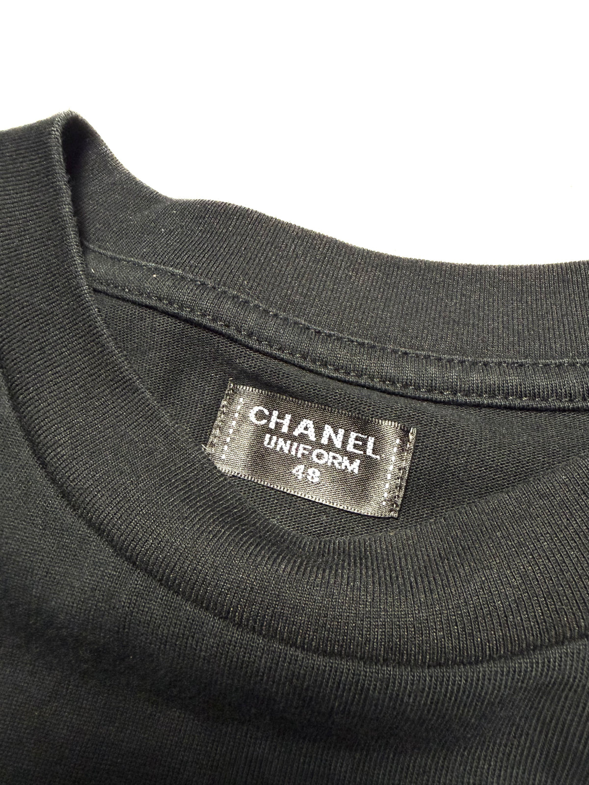 Chanel Uniform Black Tee 23S