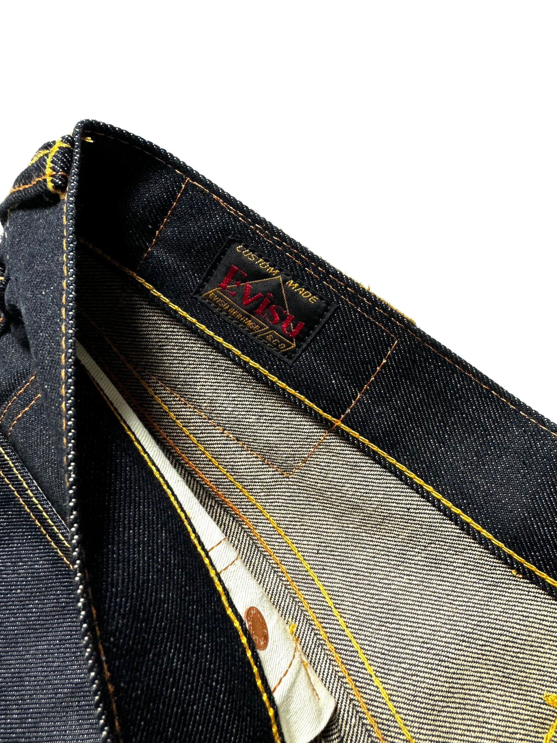 Evisu Remake Blue Daicock Raw Denim Jean