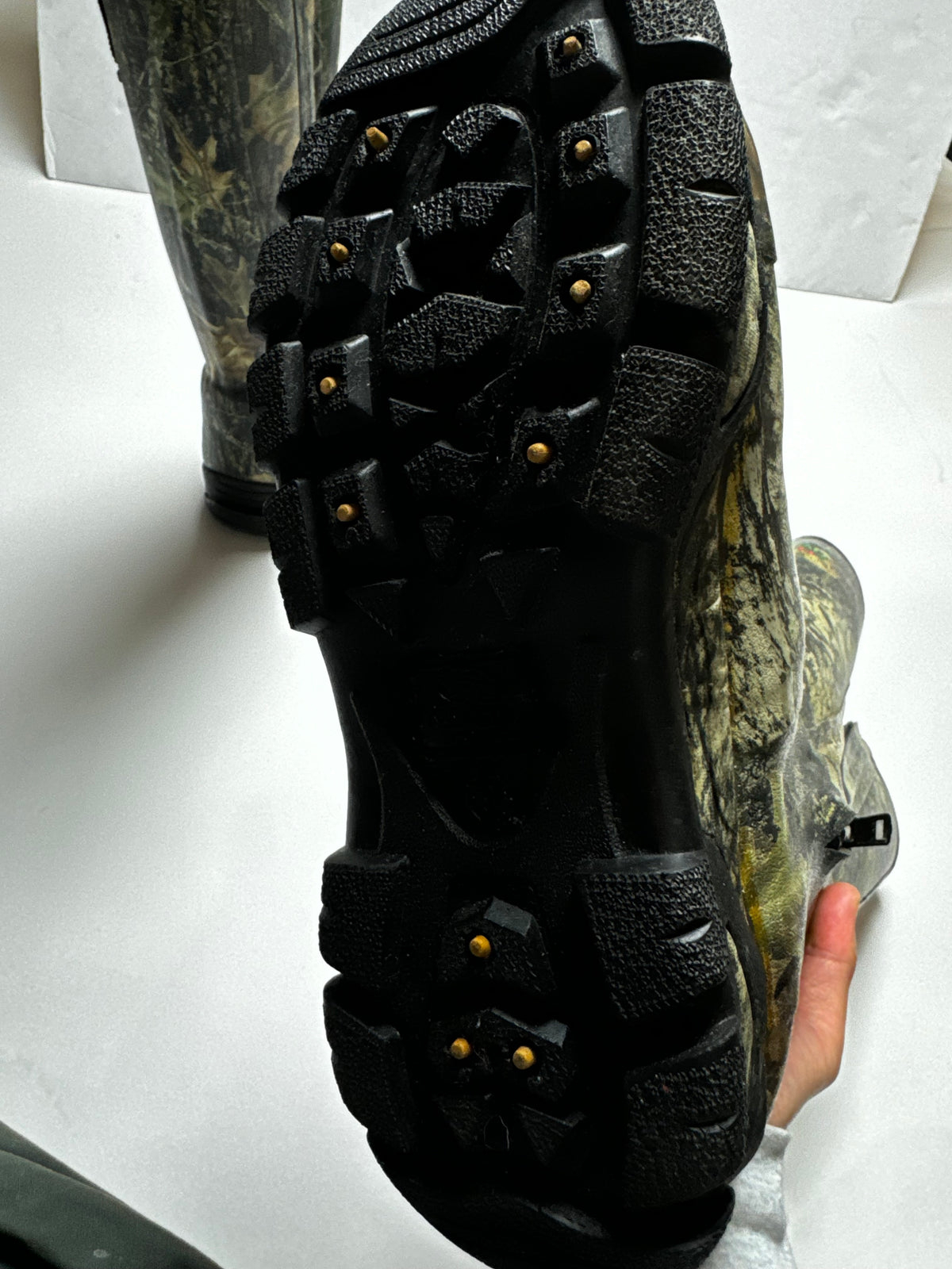Red Head 800 Side Zip Camo Waterproof Rubber Boot