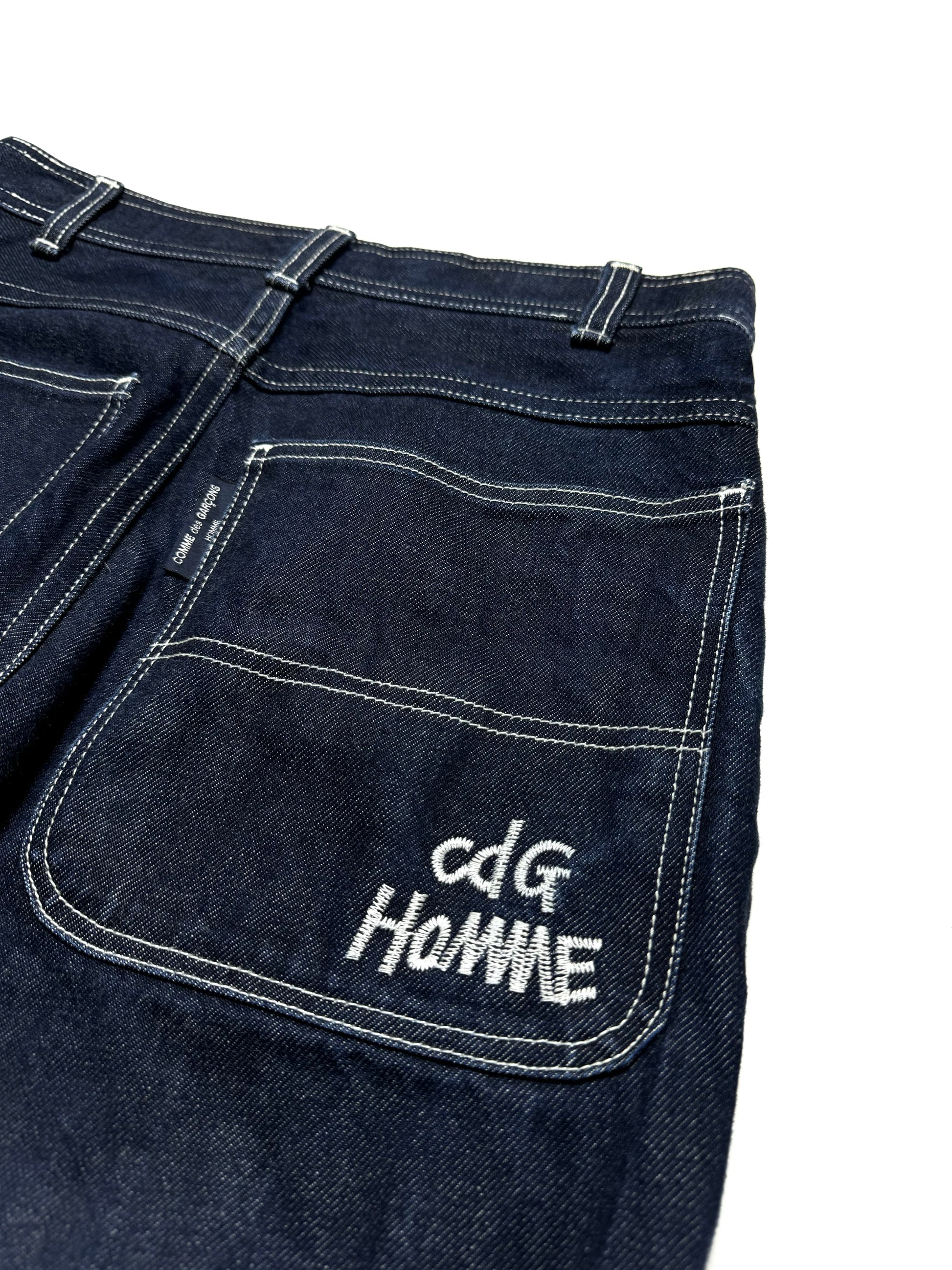 Comme des Garçons Homme Embroidered Contrast Denim Jean