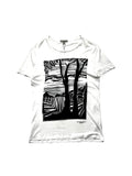 Burberry Brit White Tree Print Tee