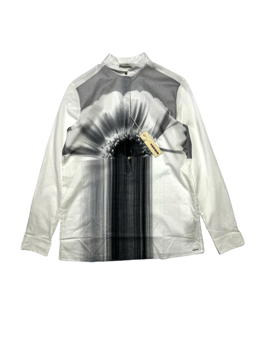 Diesel B&W Floral White Shirt