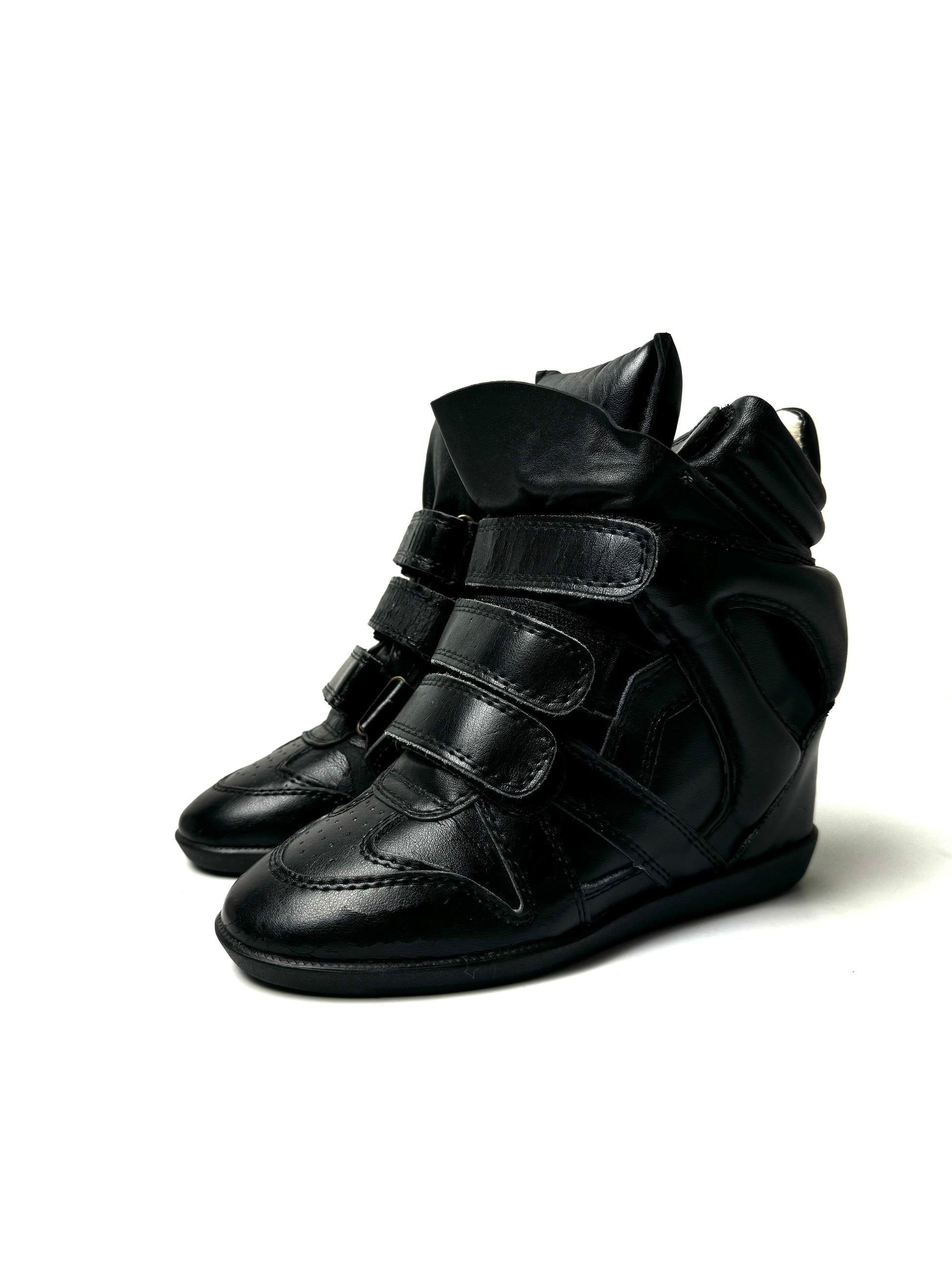 Isabel Marant Black Leather Bekett Boot