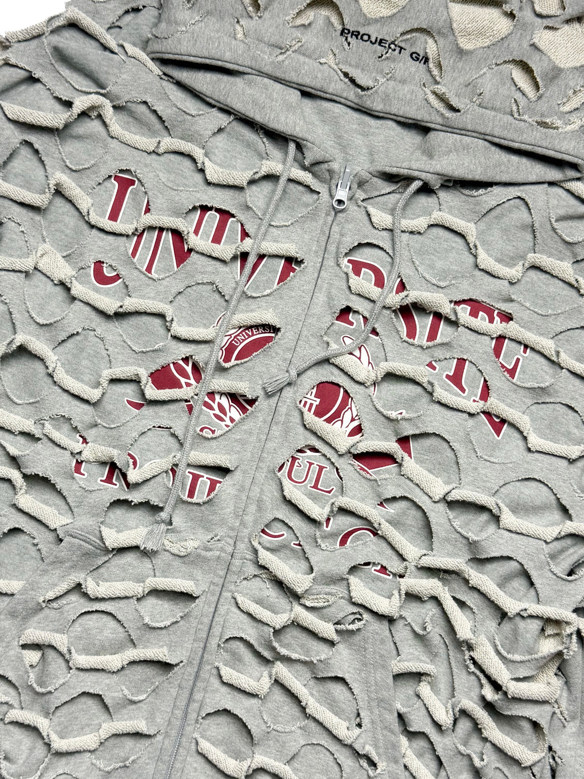 PROJECT GR laser Cut Reversible Zip Up